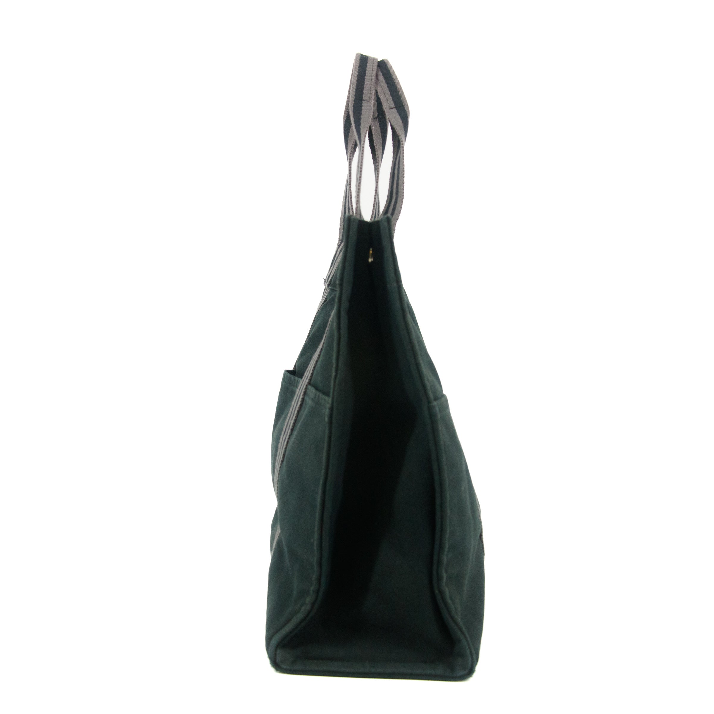 Hermes Fourre Toout Canvas Black Tote #5236