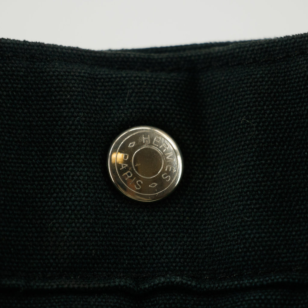 Hermes Fourre Toout Canvas Black Tote #5236