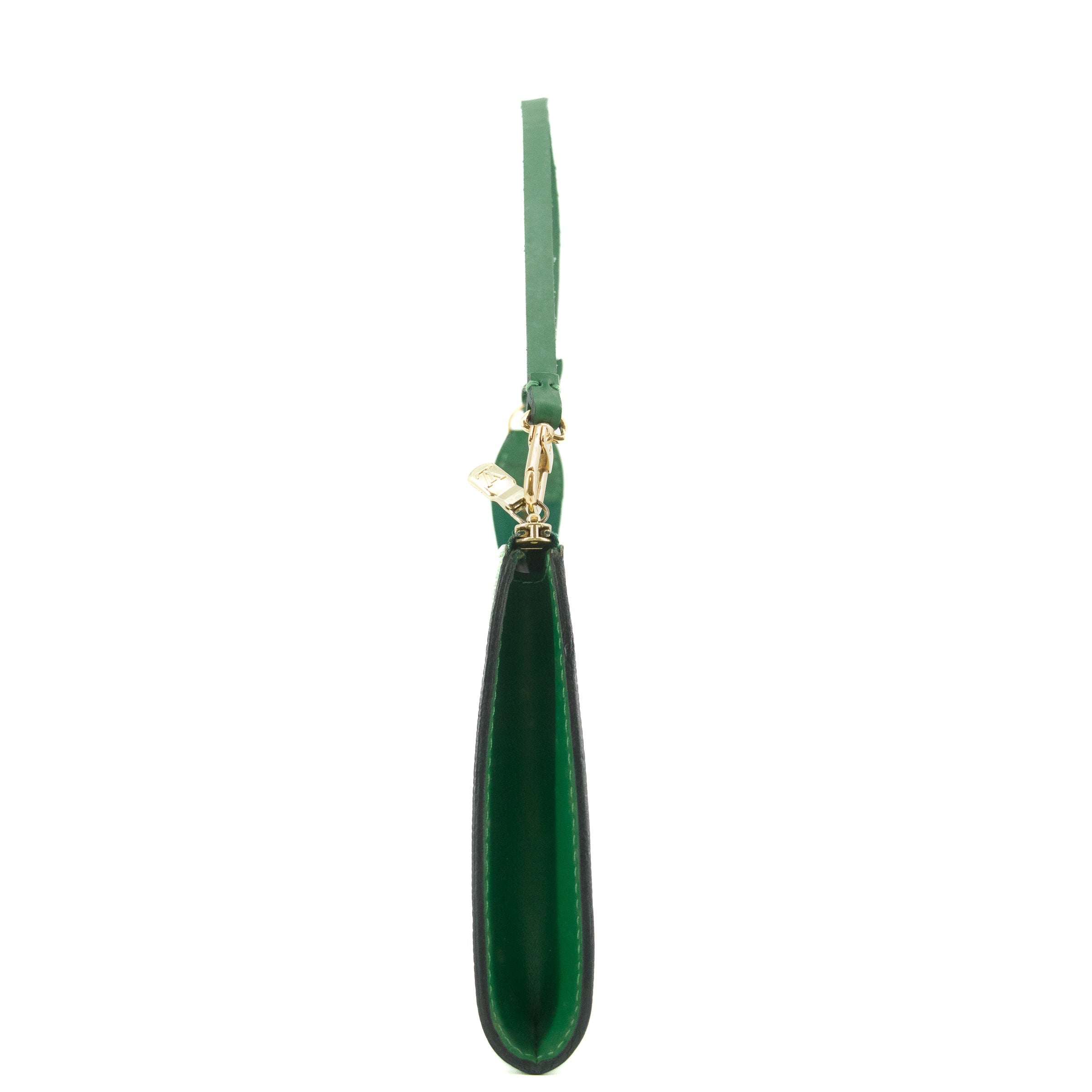 Louis Vuitton Epi Leather Green Pochette Shoulder Bag #5274