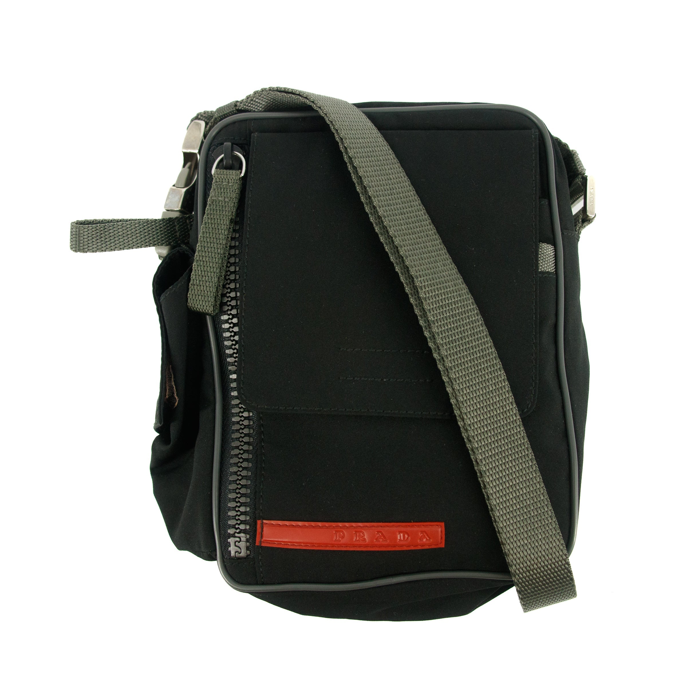 Prada Sport Nylon Black Multi Pocket Crossbody Bag #5283