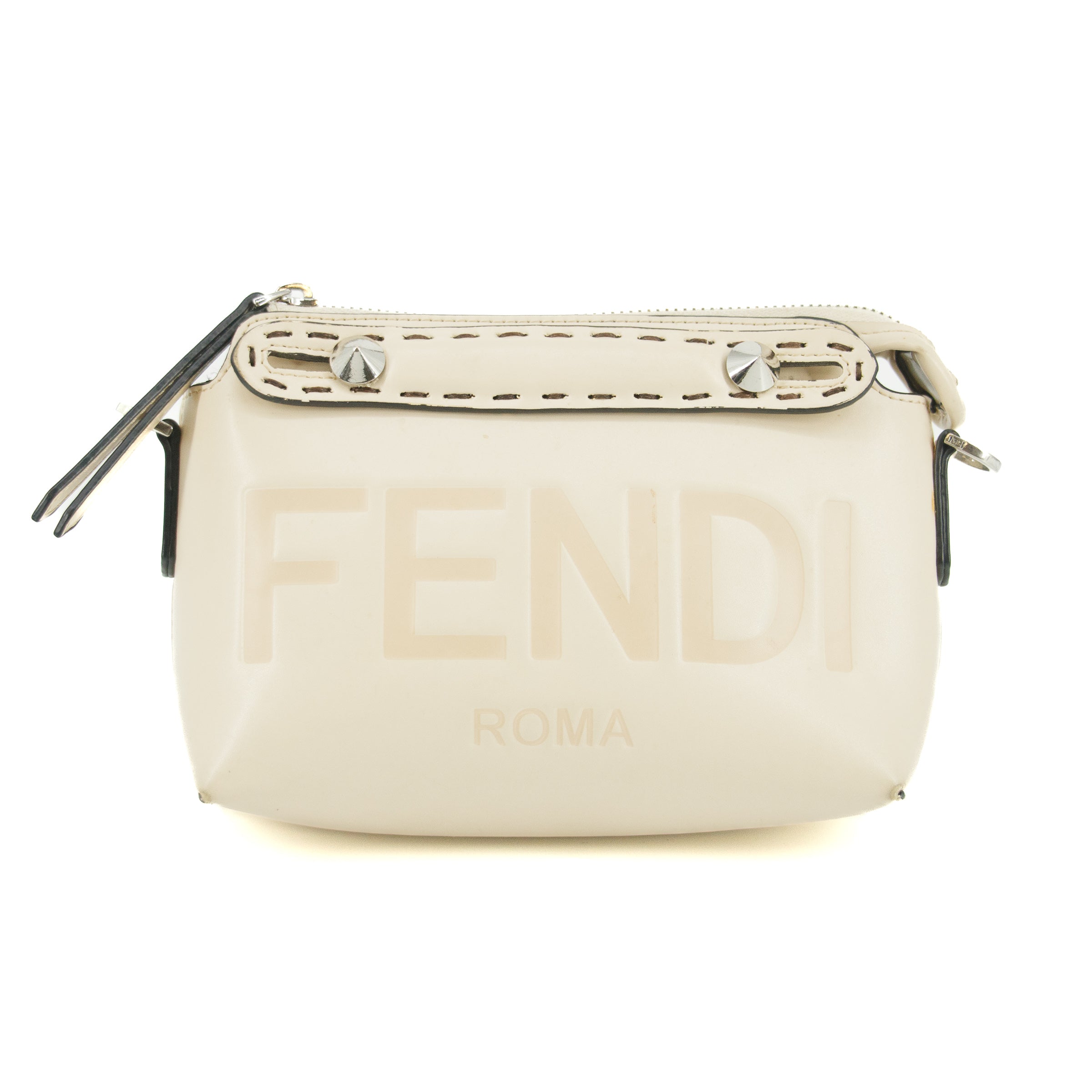 Fendi Mini By The Way Leather White Crossbody Bag #5366