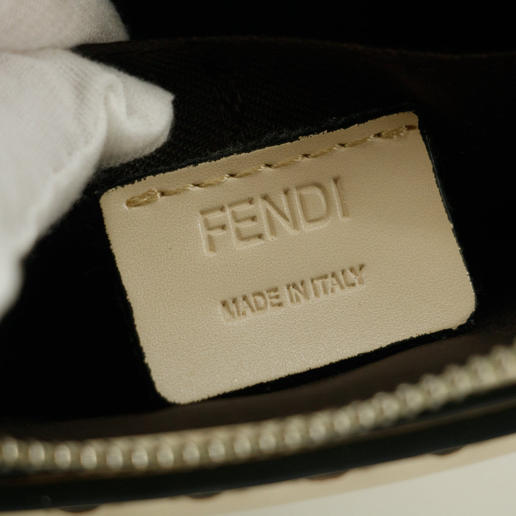 Fendi Mini By The Way Leather White Crossbody Bag #5366