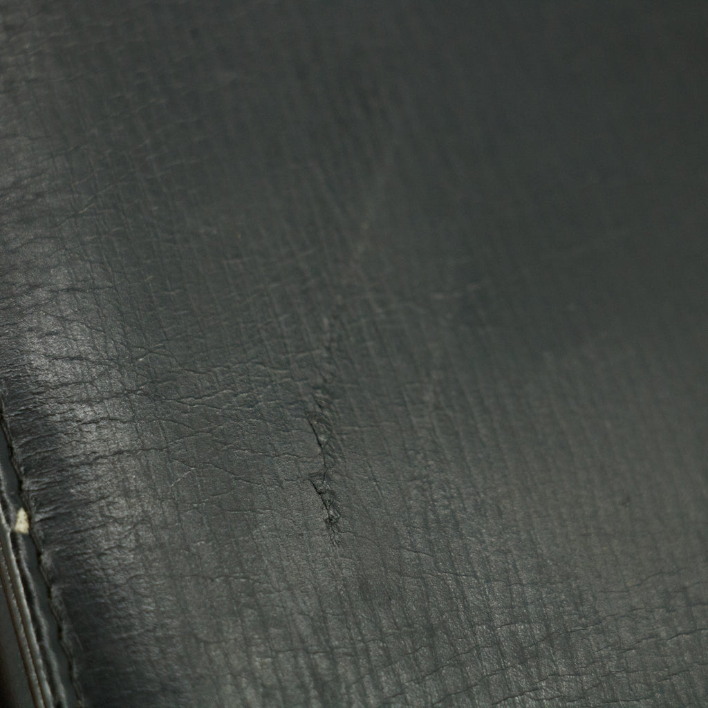 Christan Dior Black Leather Logo Chain Shoulder Bag #5872