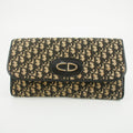 Christian Dior Monogram Canvas Navy Clutch #5873