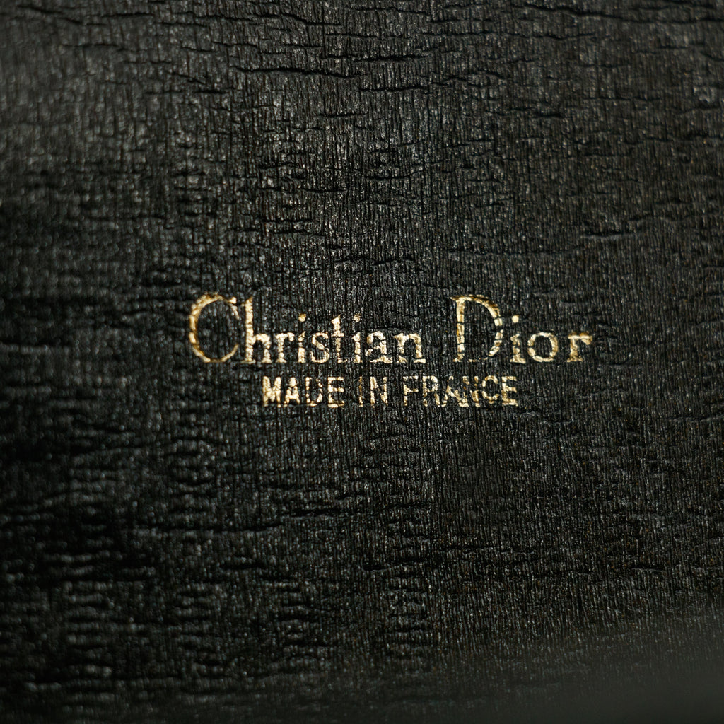 Christian Dior Monogram Canvas Navy Clutch #5873