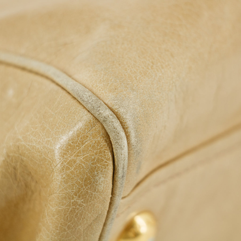 Prada Brown Leather Vintage Tote Bag #5913