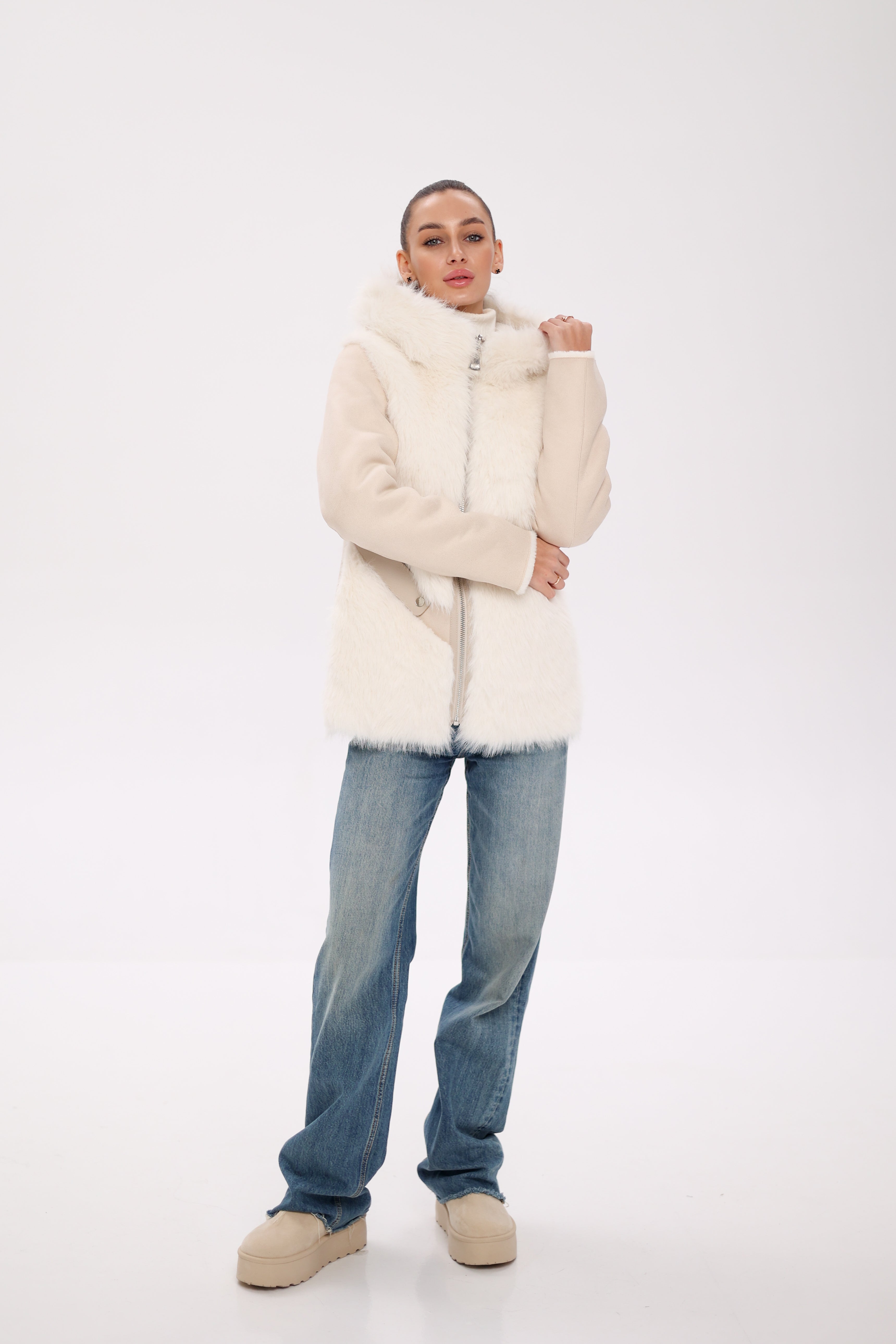 Pre-Order. Re-Stock Ships November 18. ⇆ Reversible Hooded Wool Blend Jacket