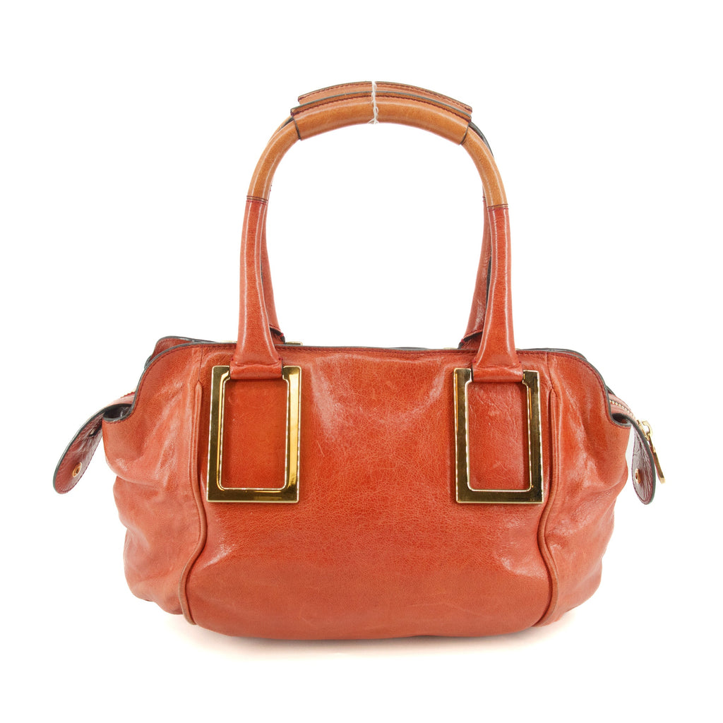 Chloe Ether Red Top Handle Tote Bag #6133