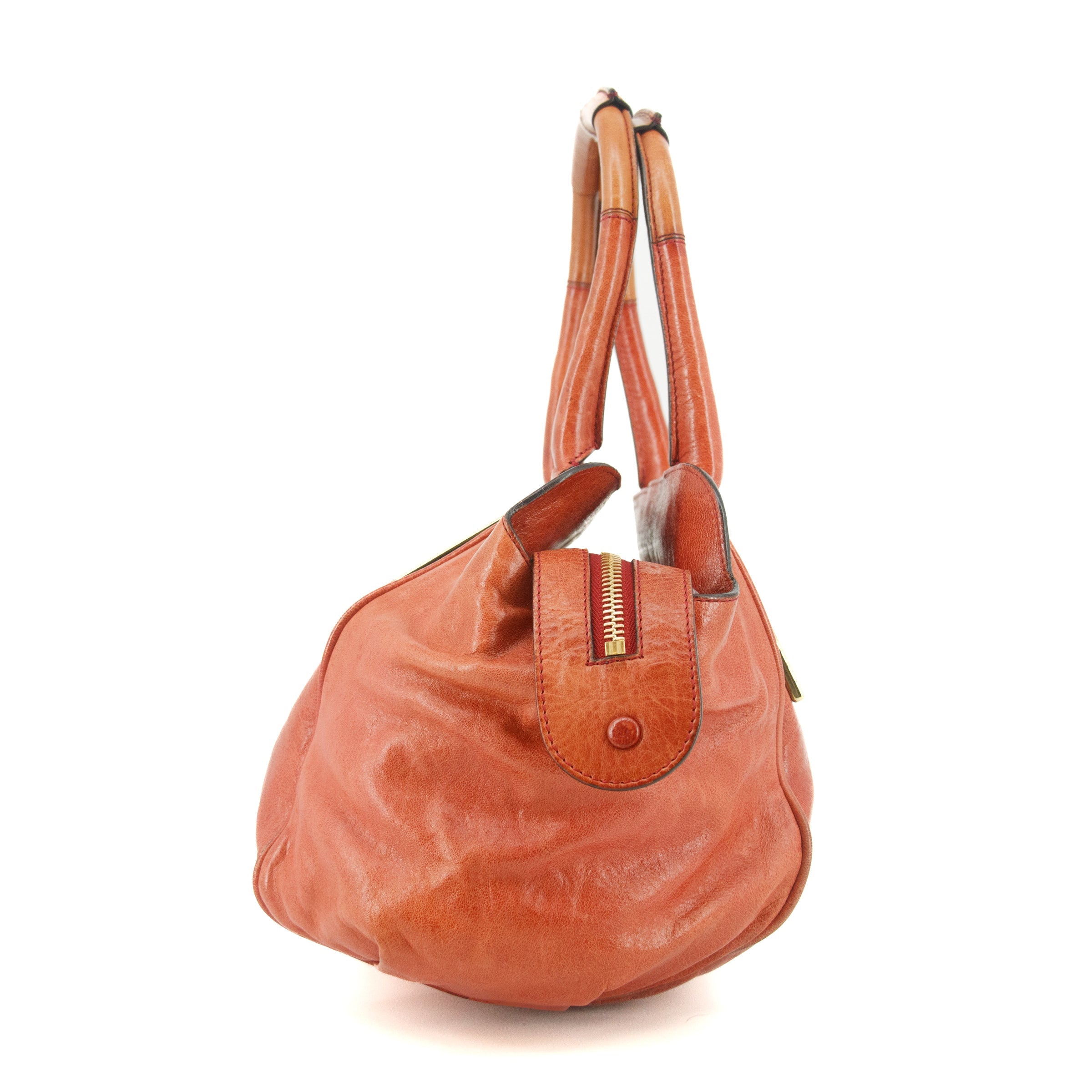 Chloe Ether Red Top Handle Tote Bag #6133