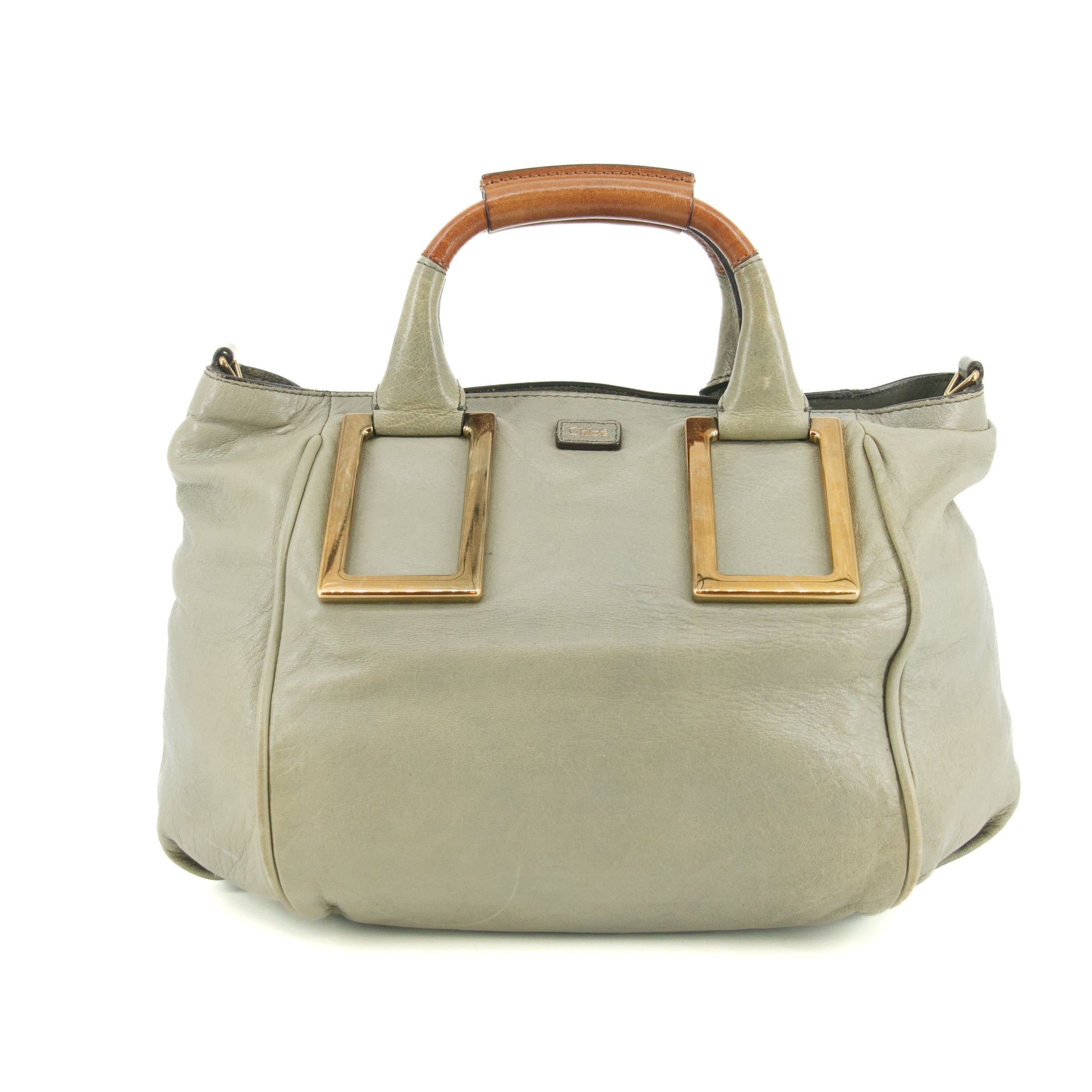 Chloe Ether Green Top Handle Tote Bag #6134