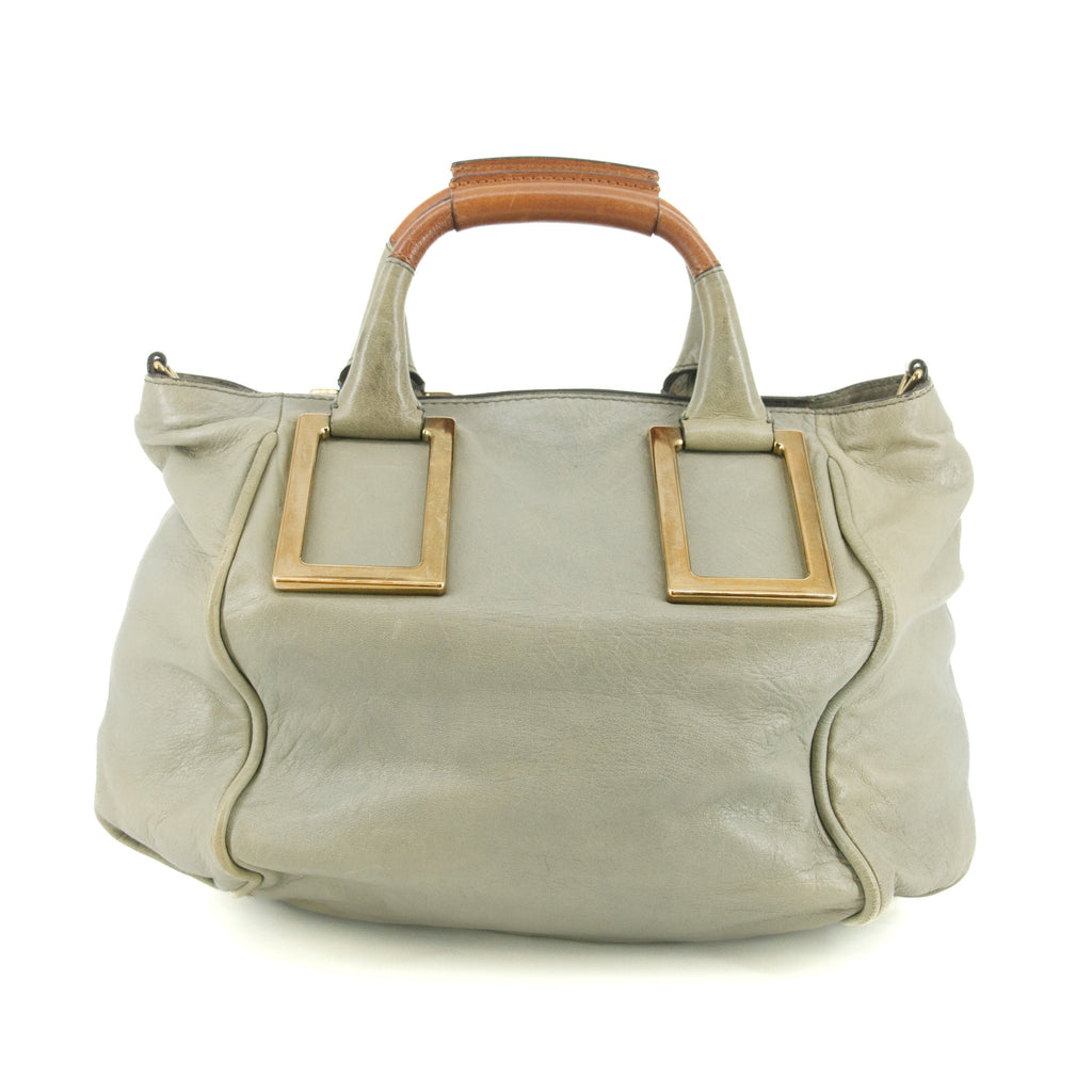 Chloe Ether Green Top Handle Tote Bag #6134