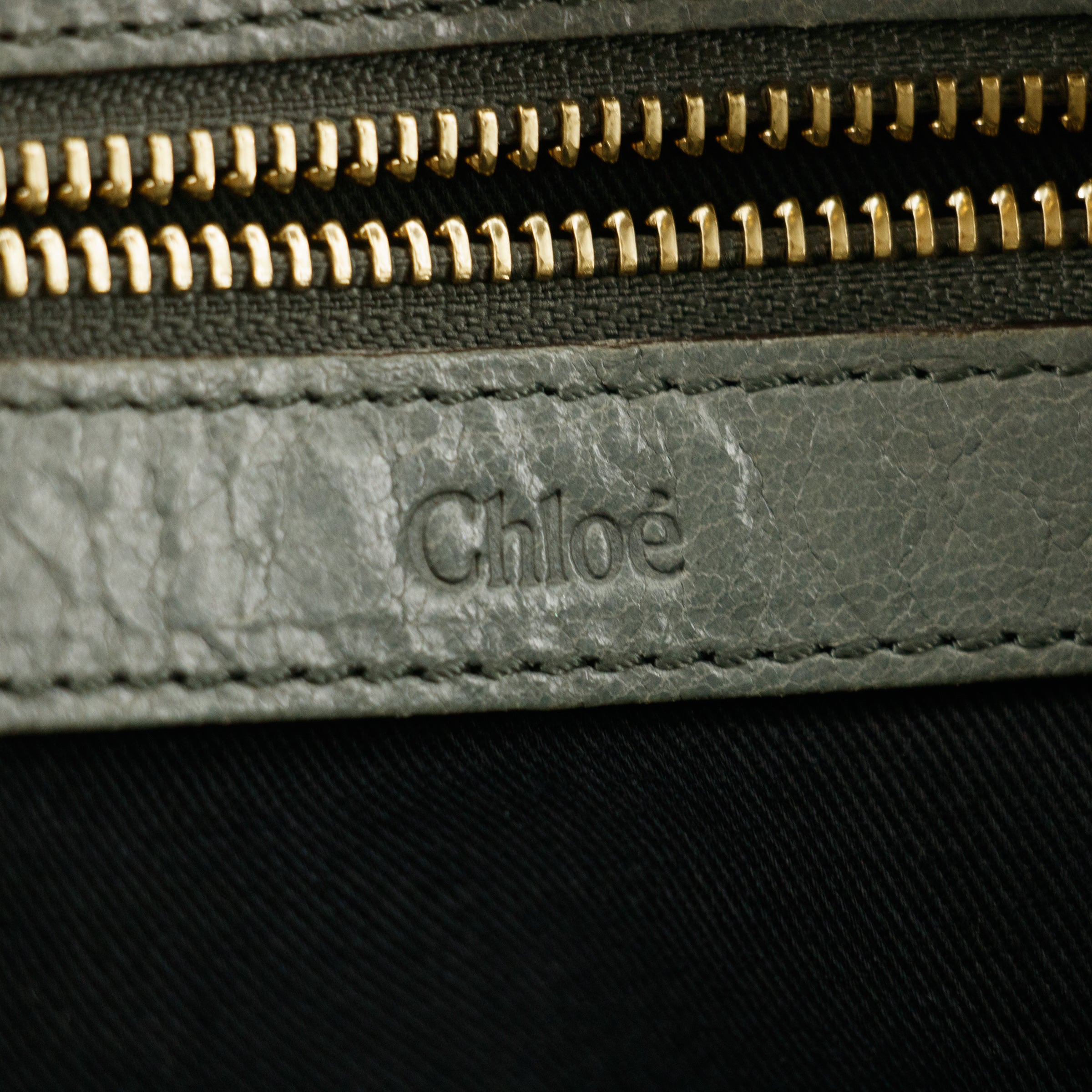 Chloe Ether Green Top Handle Tote Bag #6134