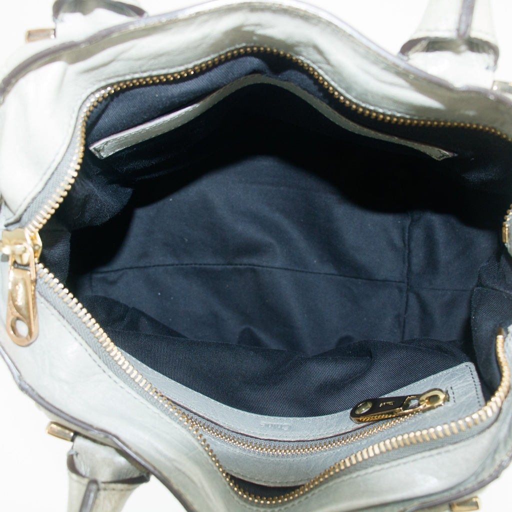 Chloe Ether Green Top Handle Tote Bag #6134