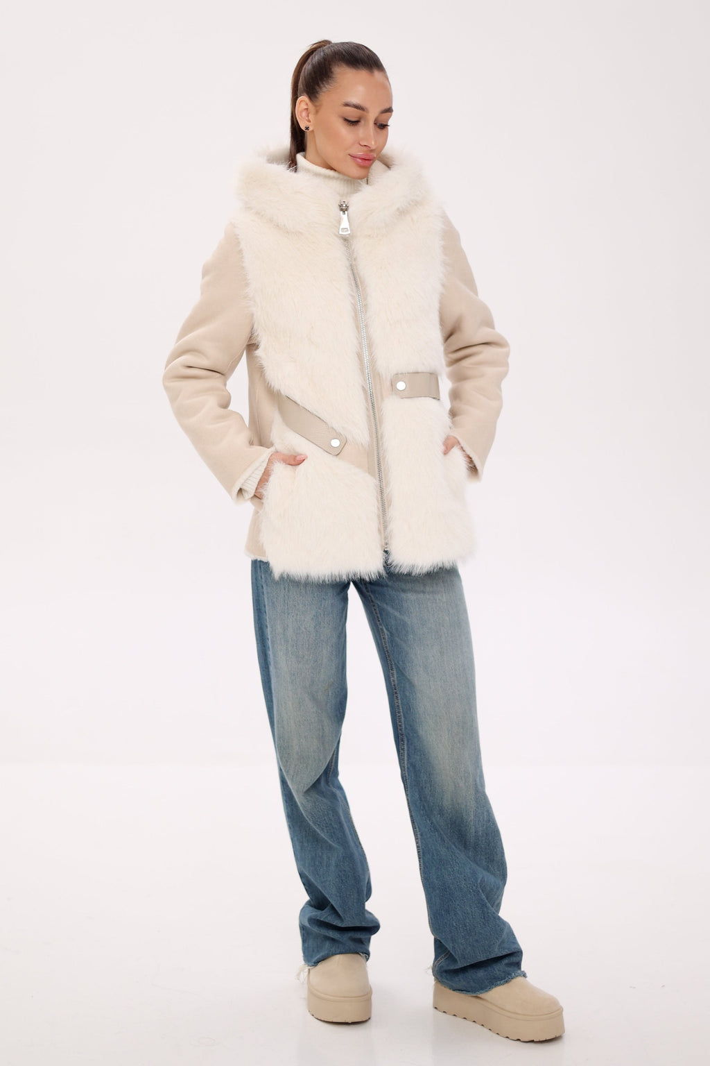 Pre-Order. Re-Stock Ships November 18. ⇆ Reversible Hooded Wool Blend Jacket