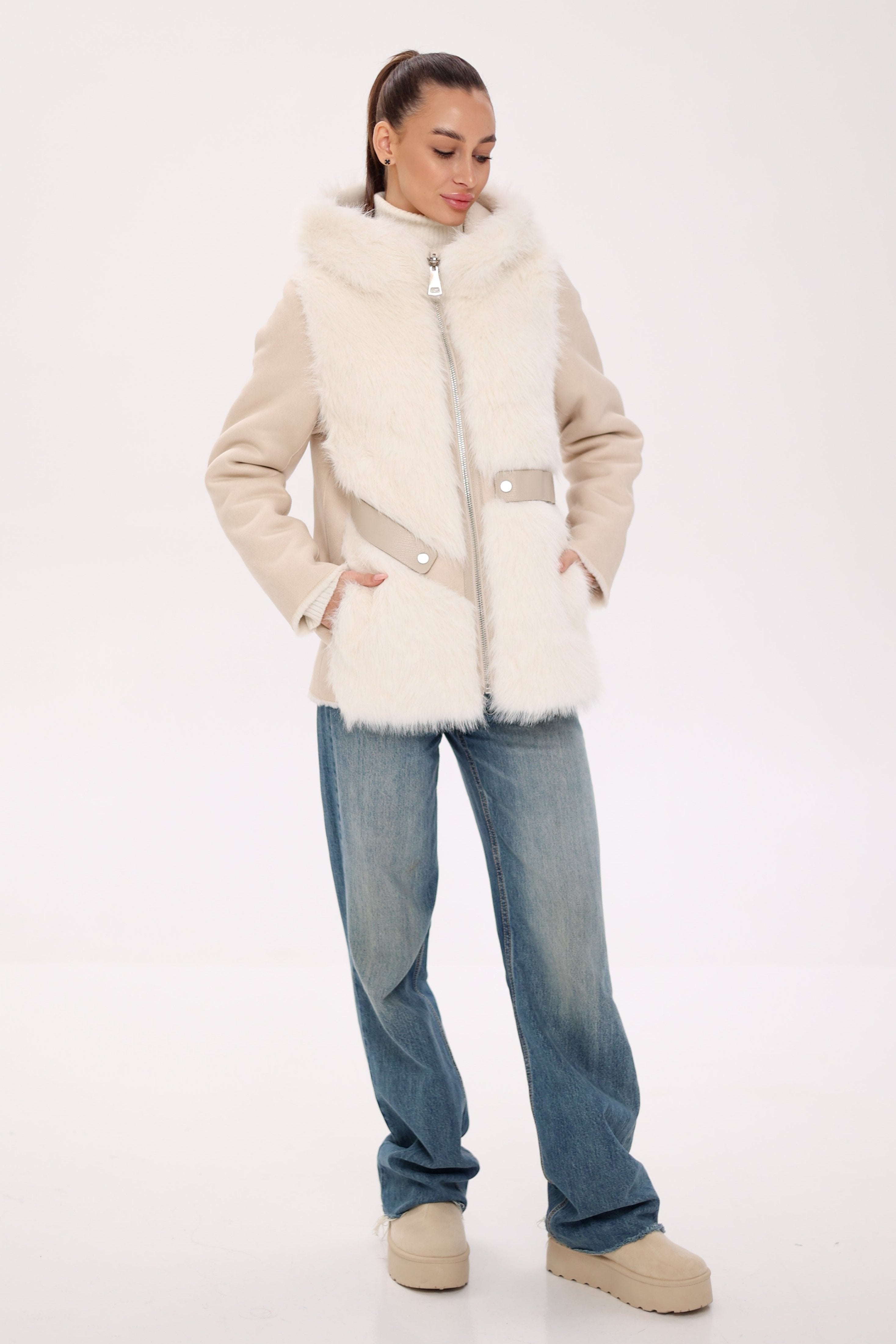 Pre-Order. Re-Stock Ships November 18. ⇆ Reversible Hooded Wool Blend Jacket
