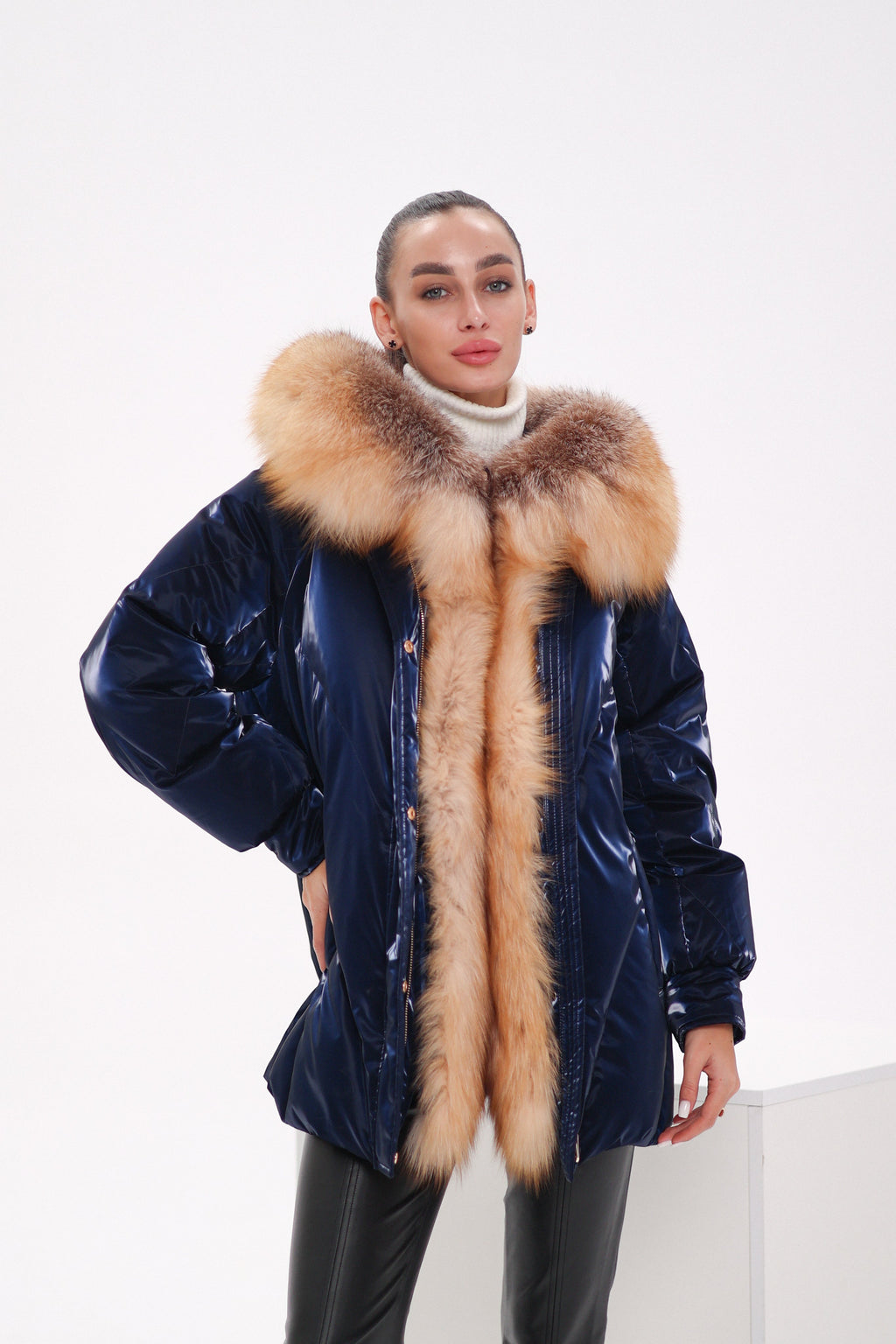 Genuine Red Fox Premium Down Fill Vinyl Parka