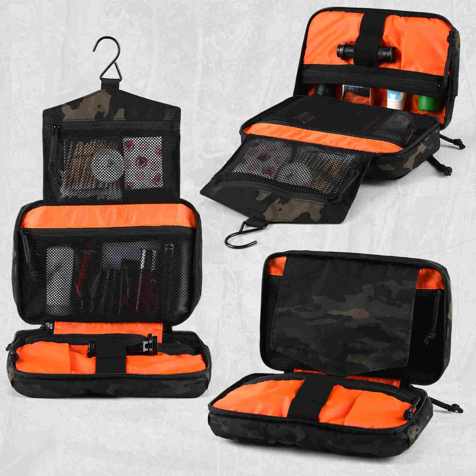 Votagoo Large Capacity Hanging Toiletry Bag Waterproof Makeup Cosmetic Bag Portable Travel Organizer