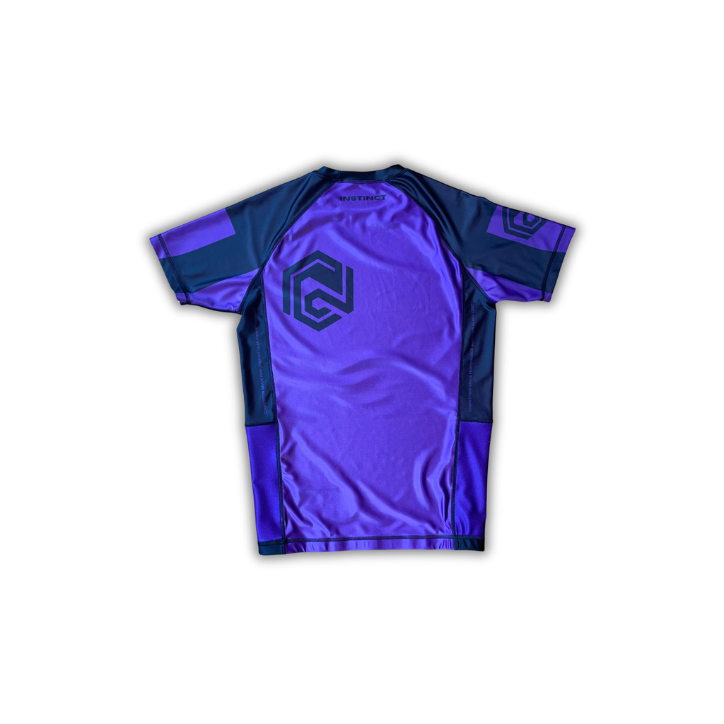 COMPETITOR SERIES SHORT SLEEVE RASH GUARD - PURPLE