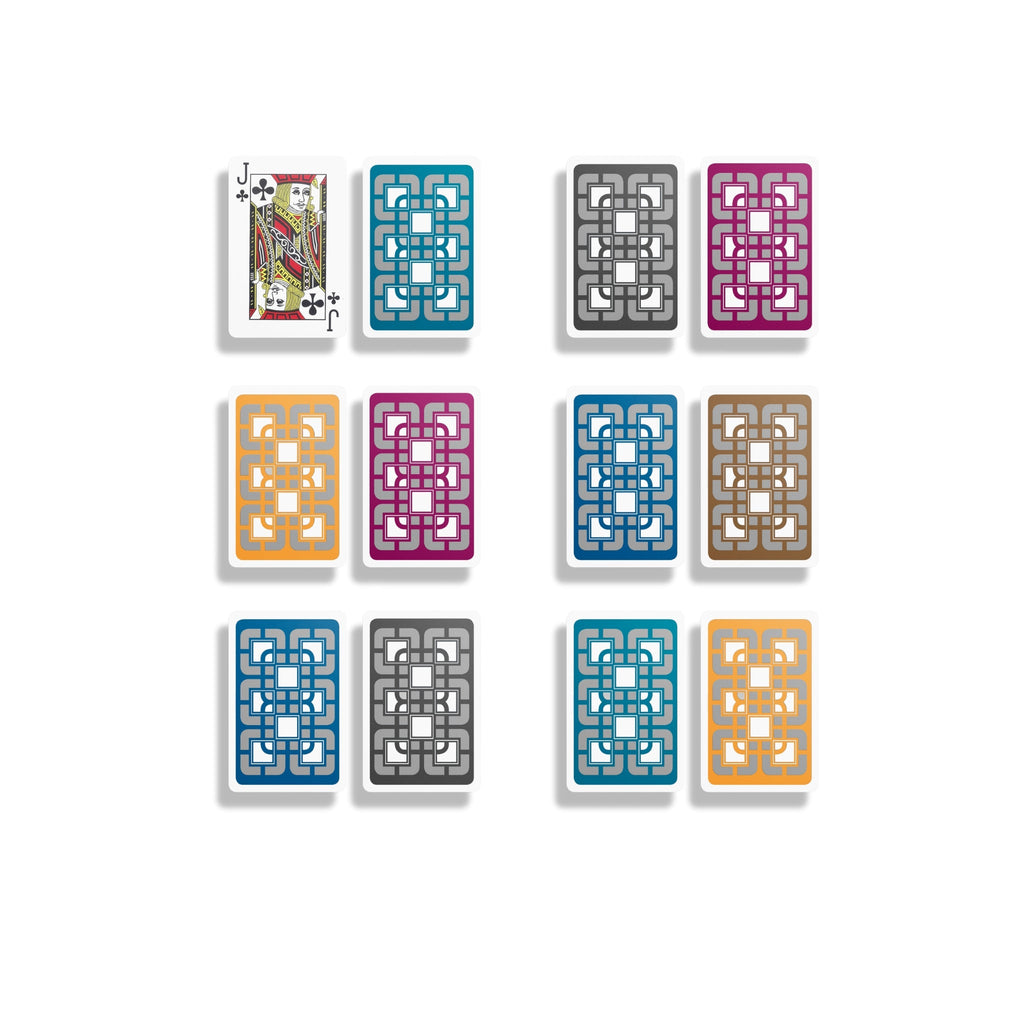 All-Plastic Baron Bridge Playing Card (Slightly Larger Index) - Boxed Double Deck