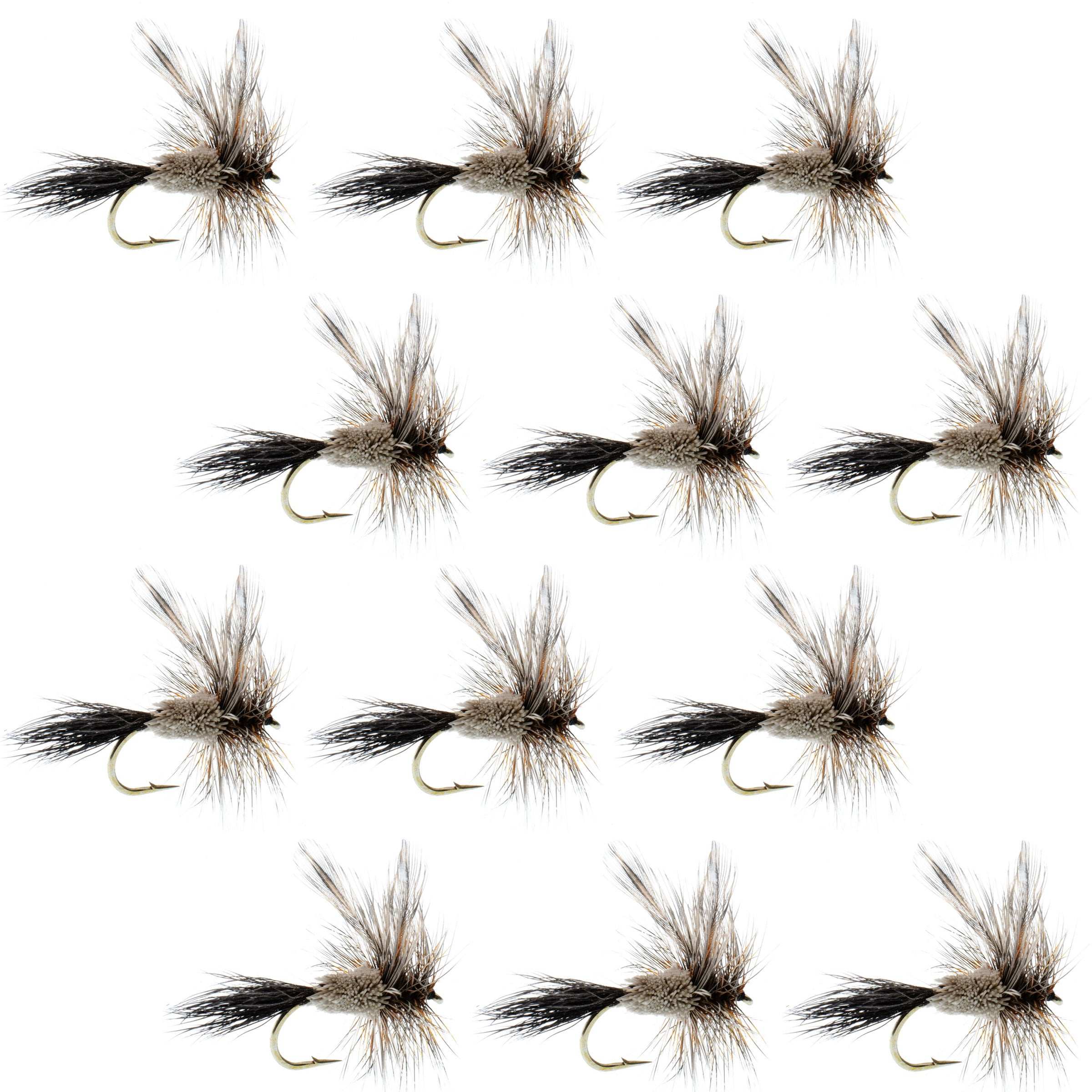Adams Irresistible Classic Dry Fly - 1 Dozen Flies Hook Size 14