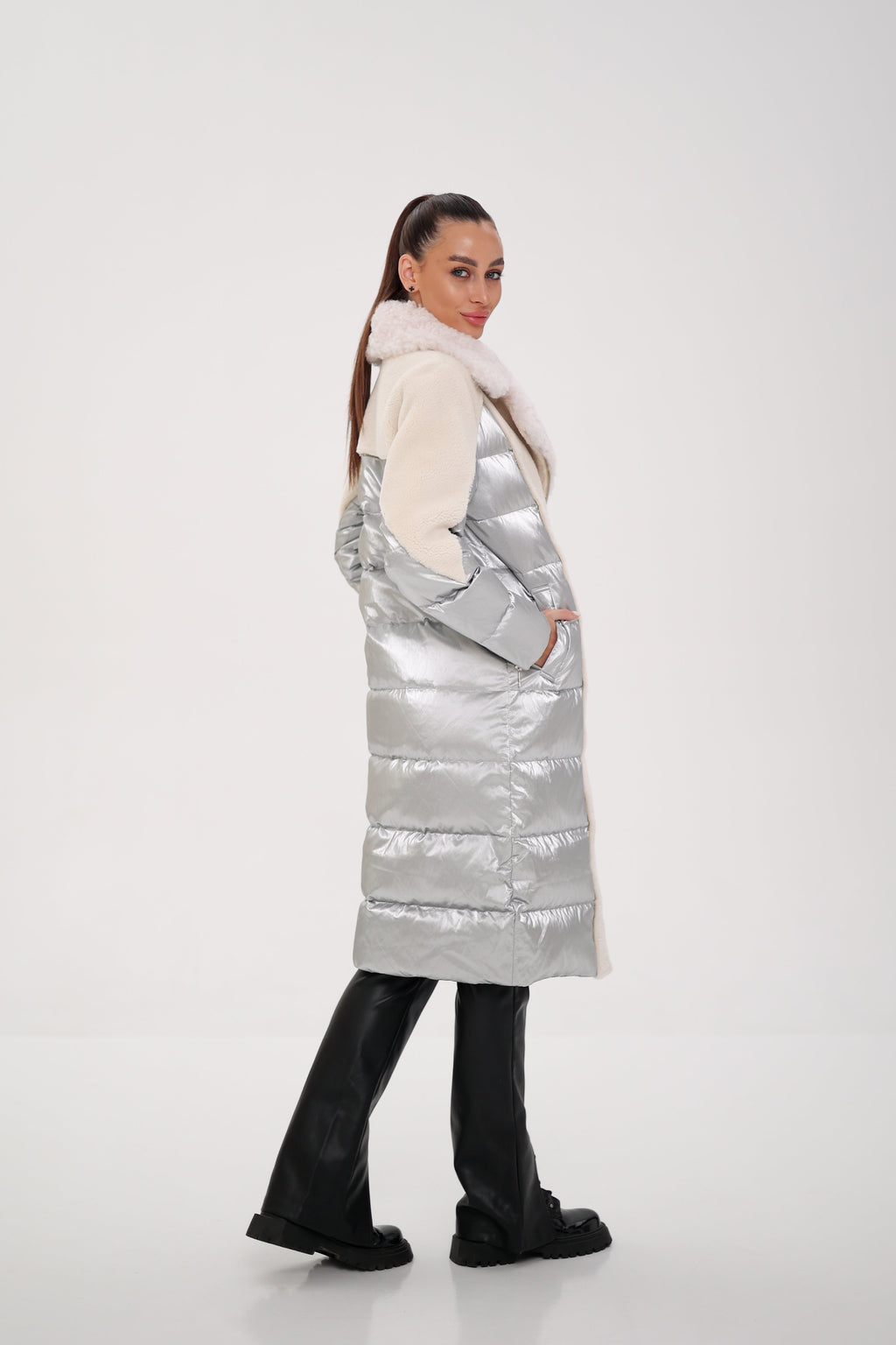 Kalgan Trim Down Long-line Coat