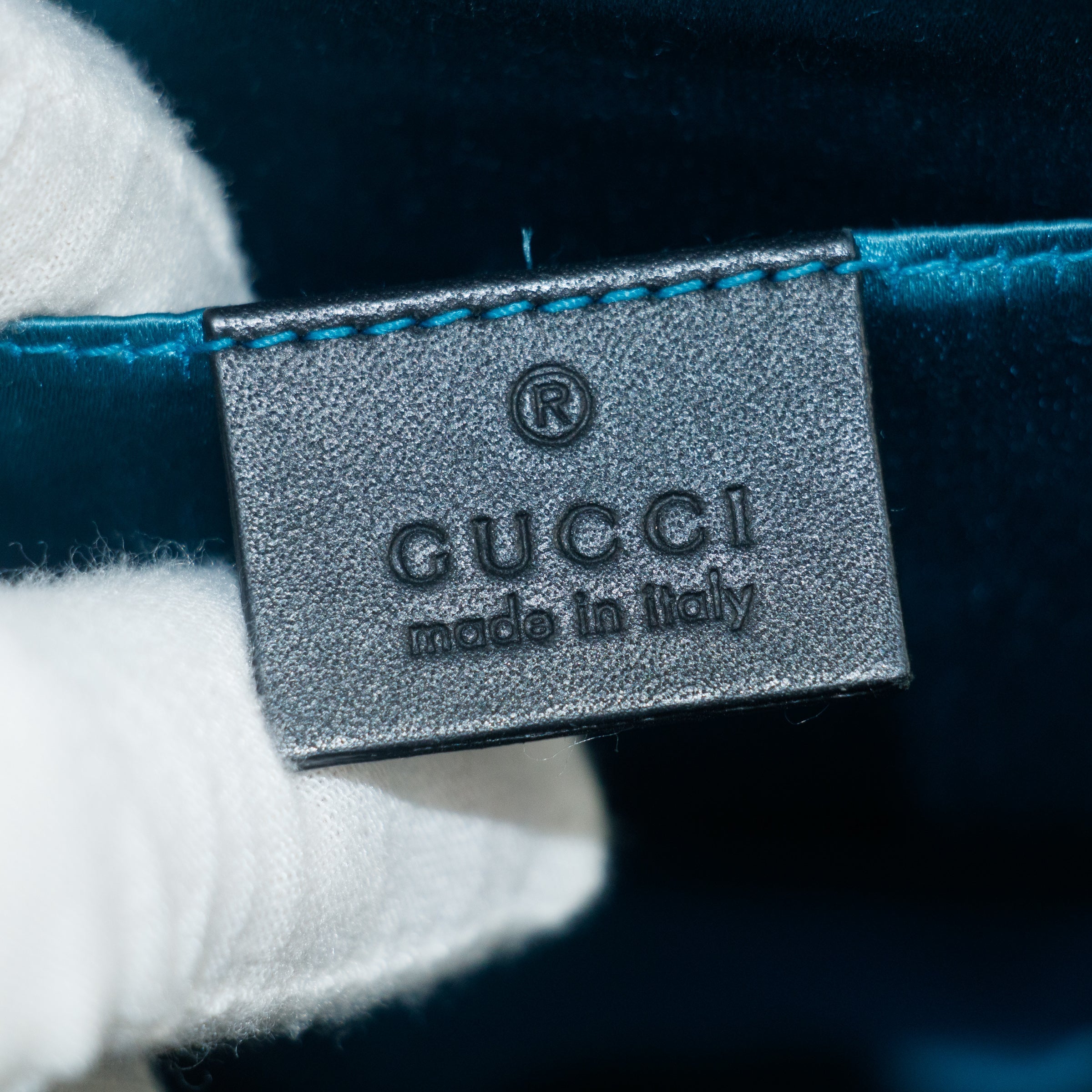 Gucci Red Ophidia Sherry Line GG Marmont Suede x Leather Shoulder Bag #7713