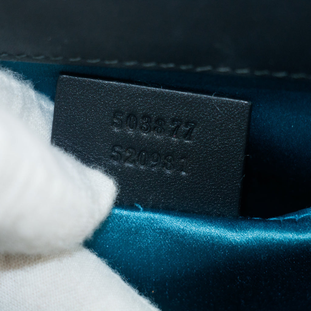 Gucci Red Ophidia Sherry Line GG Marmont Suede x Leather Shoulder Bag #7713