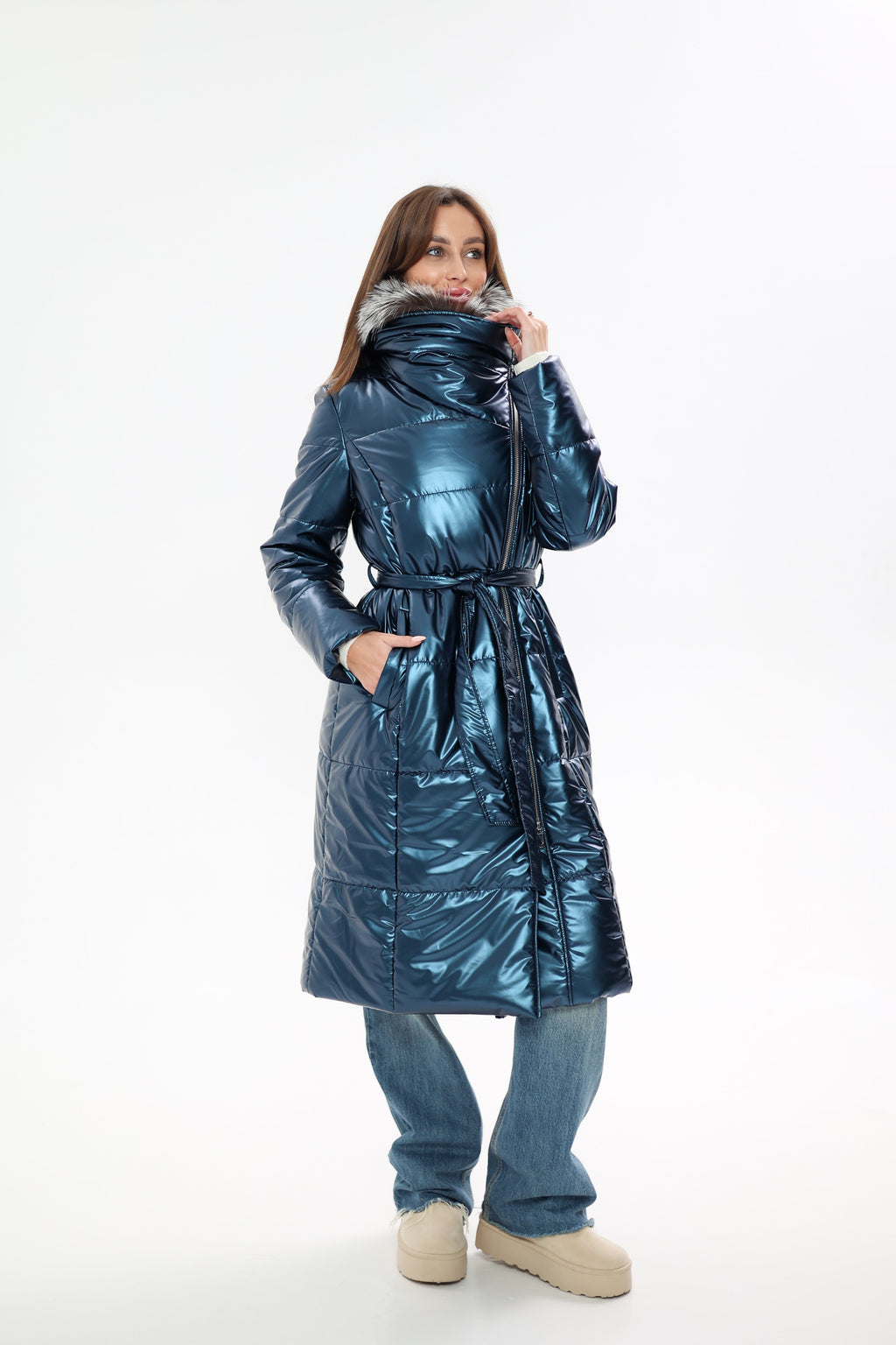 Genuine Silver Fox Fur Freudenberg Comfortemp® Coat
