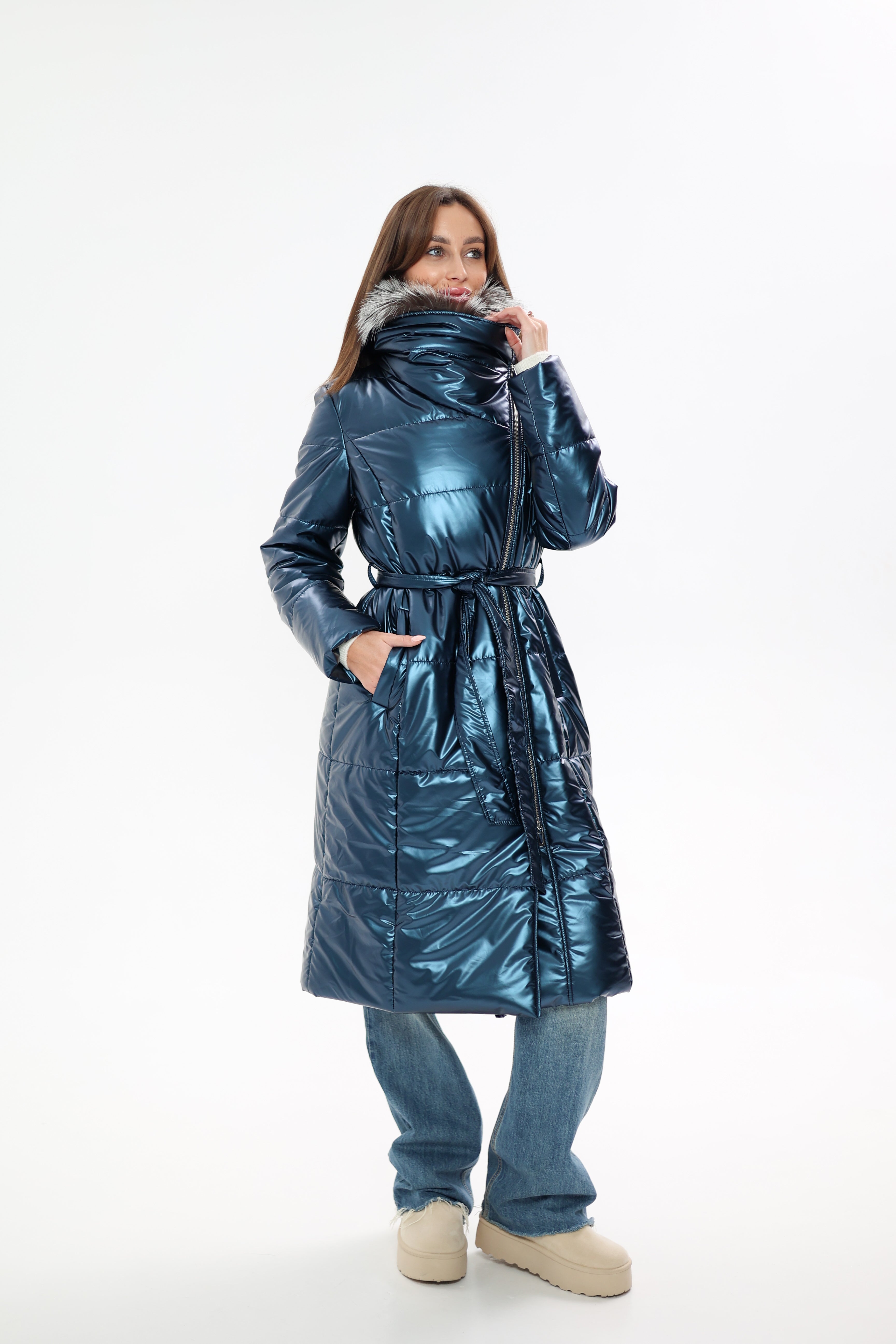Genuine Silver Fox Fur Freudenberg Comfortemp® Coat