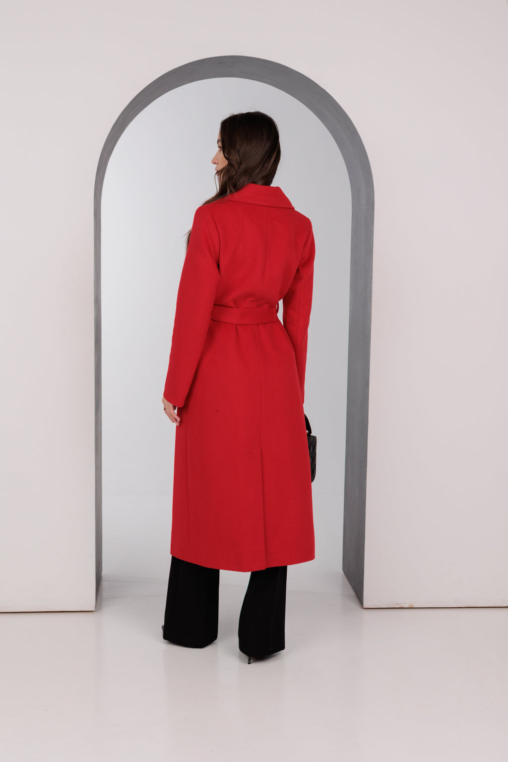 Astoria Classic Wraparound Wool Blend Overcoat