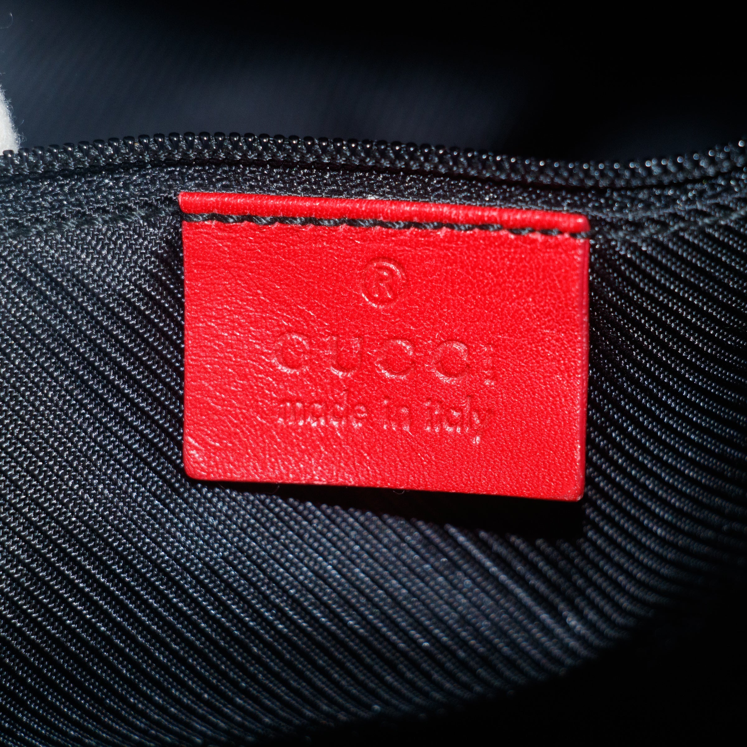 Gucci GG Canvas Brown x Red Tote Bag #8928