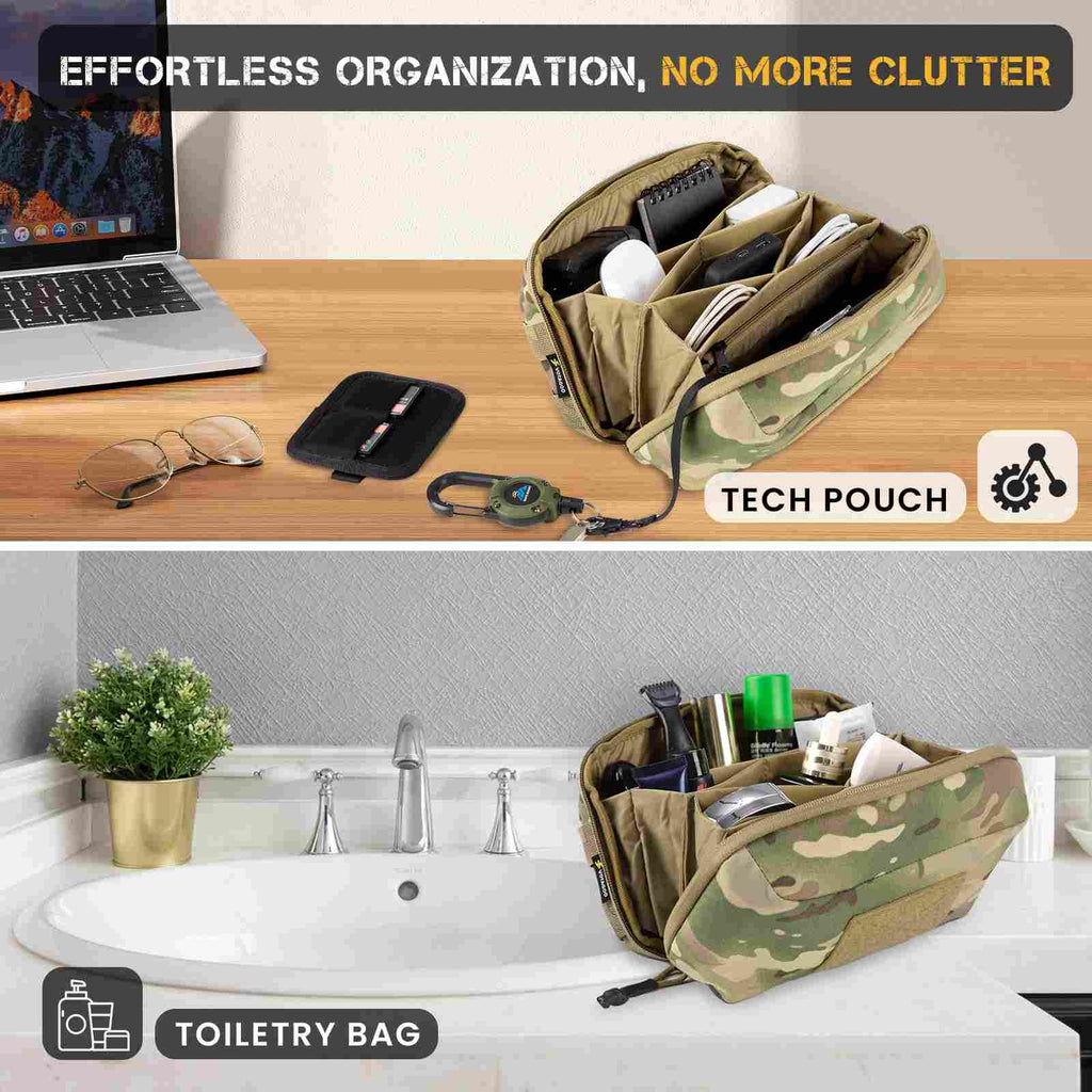 Votagoo Electronic Organizer Accessory Tech Pouch for MacBook Charger, Cord Organizer Travel Storage Bag