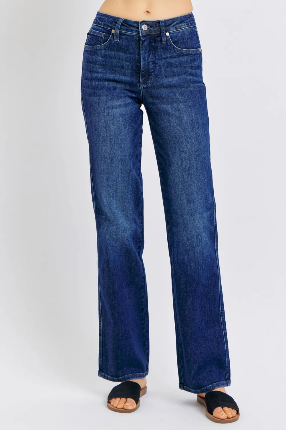 Judy Blue Full Size Tummy Control Straight Women Jeans Plus Size