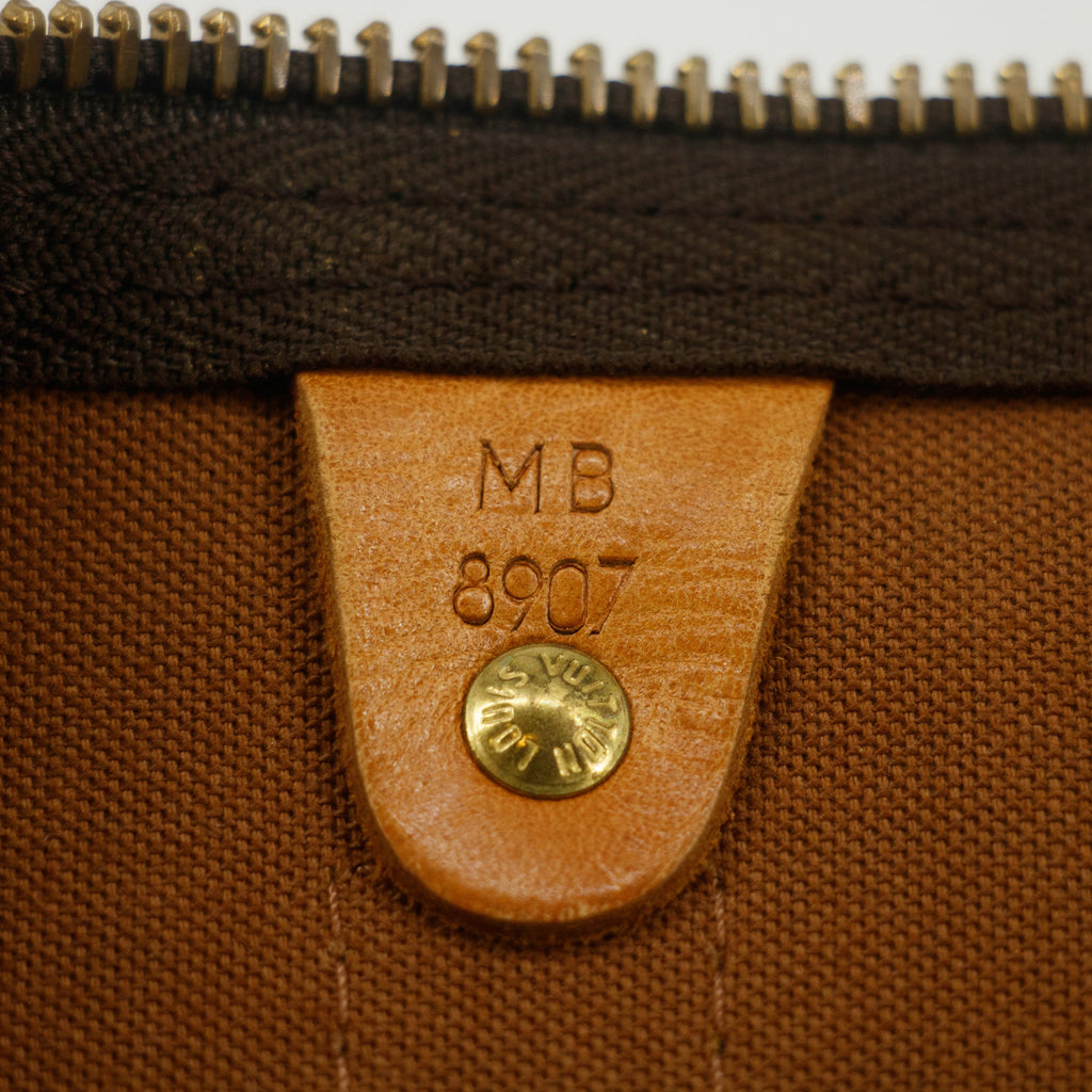 Louis Vuitton Monogram Canvas Brown Keepall 50 Boston Bag #9206