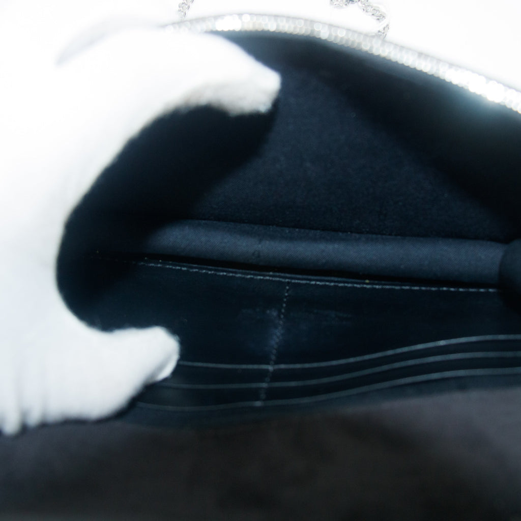 Fendi Chain Wallet Studs Leather Black Multicolor #9209