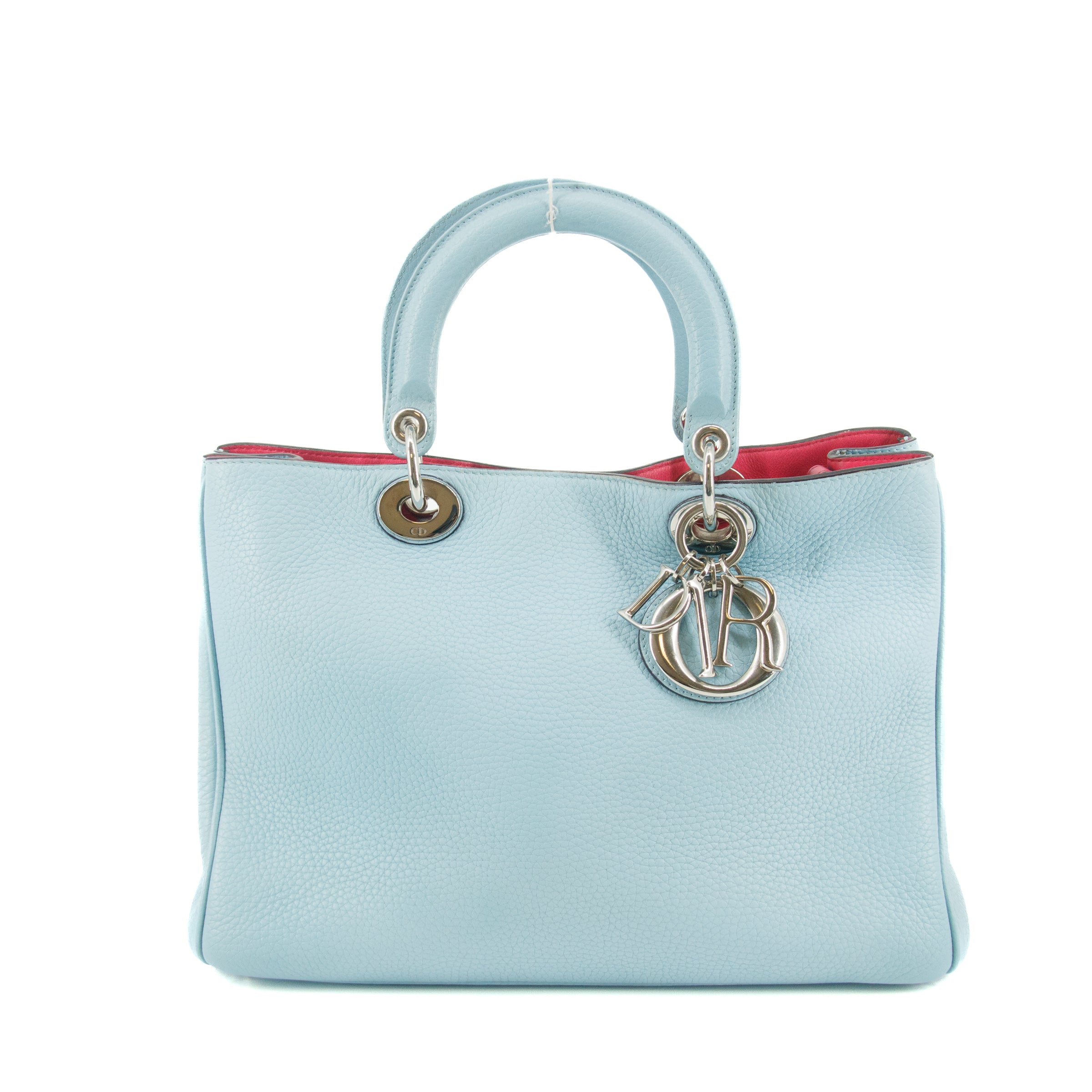 Christian Dior Diorissimo Blue Leather Shoulder Bag #9231