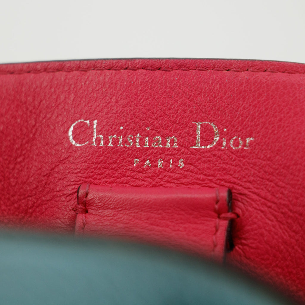 Christian Dior Diorissimo Blue Leather Shoulder Bag #9231