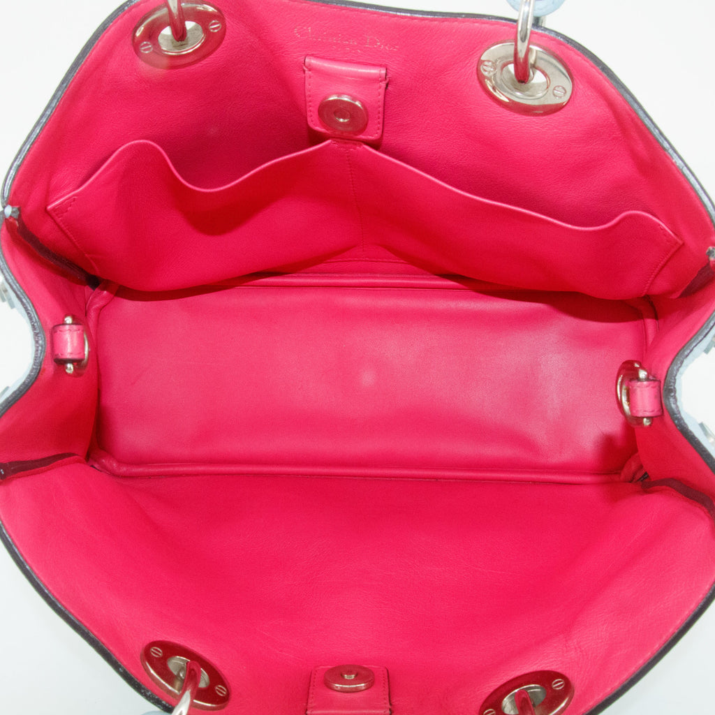 Christian Dior Diorissimo Blue Leather Shoulder Bag #9231