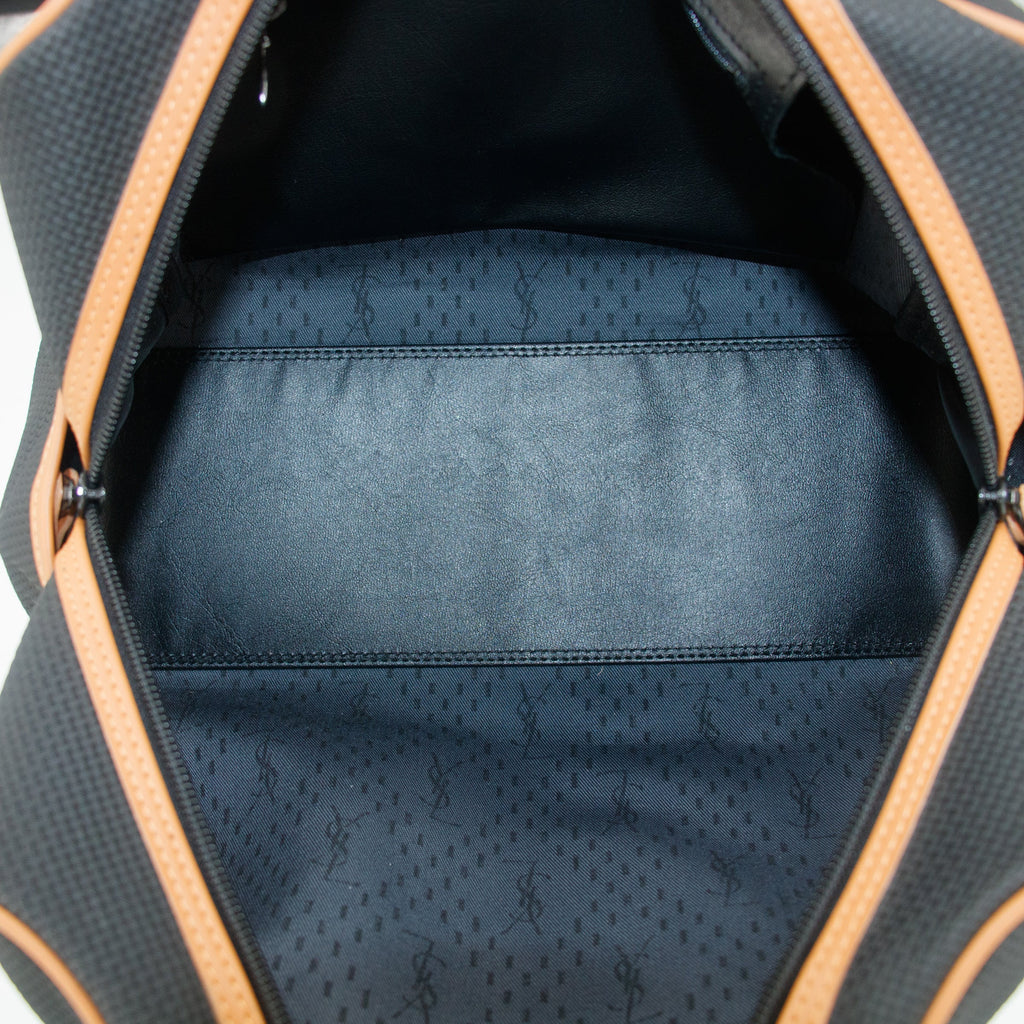 YSL Saint Laurent Blue PVC Mini Boston Bag #9240