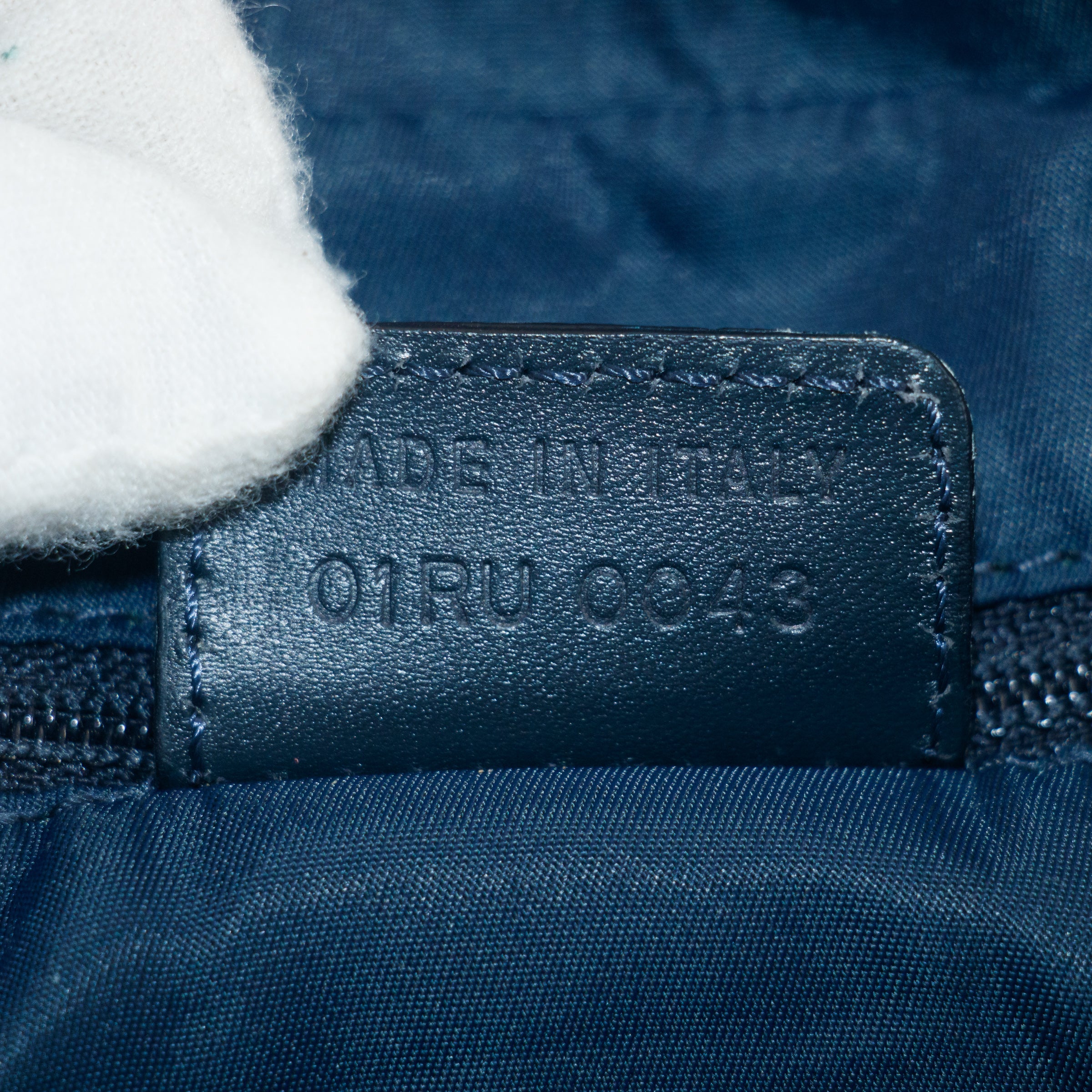 Christian Dior Blue Trotter Canvas Oblique Shoulder Bag #9241