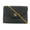 Christian Dior Black Honeycomb PVC Crossbody Bag #9257