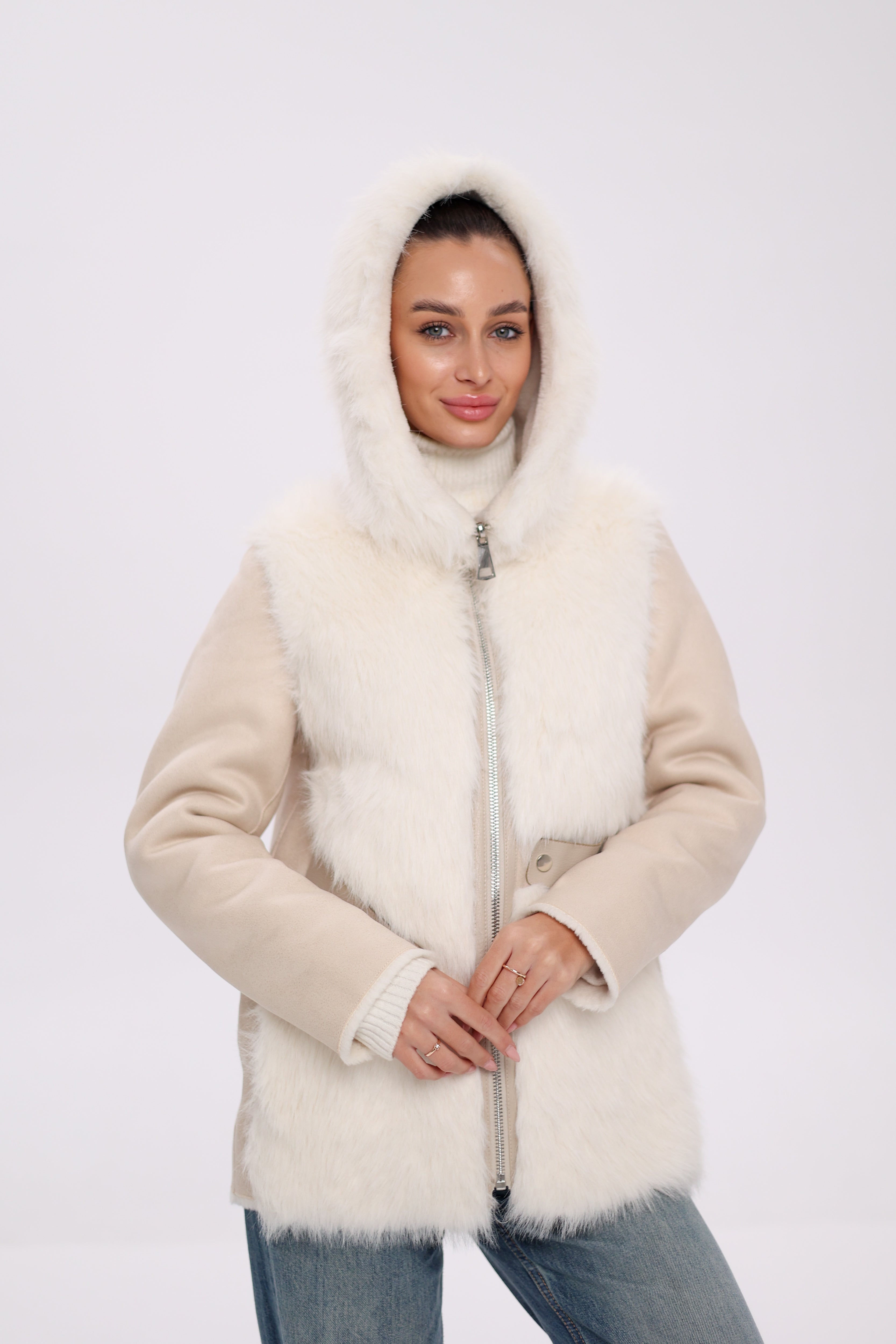 Pre-Order. Re-Stock Ships November 18. ⇆ Reversible Hooded Wool Blend Jacket