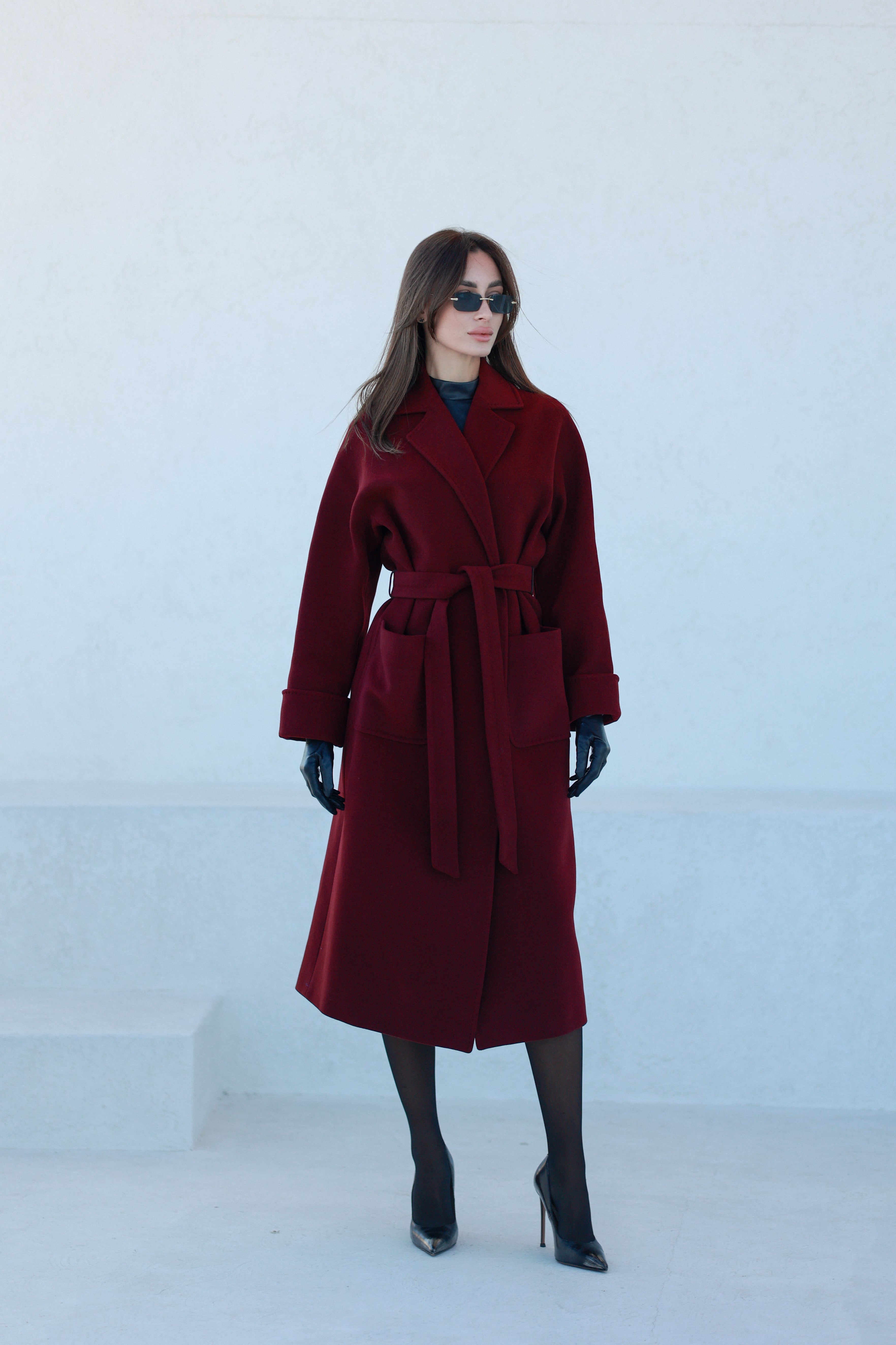 Angelina Cashmere Wool Blend Overcoat