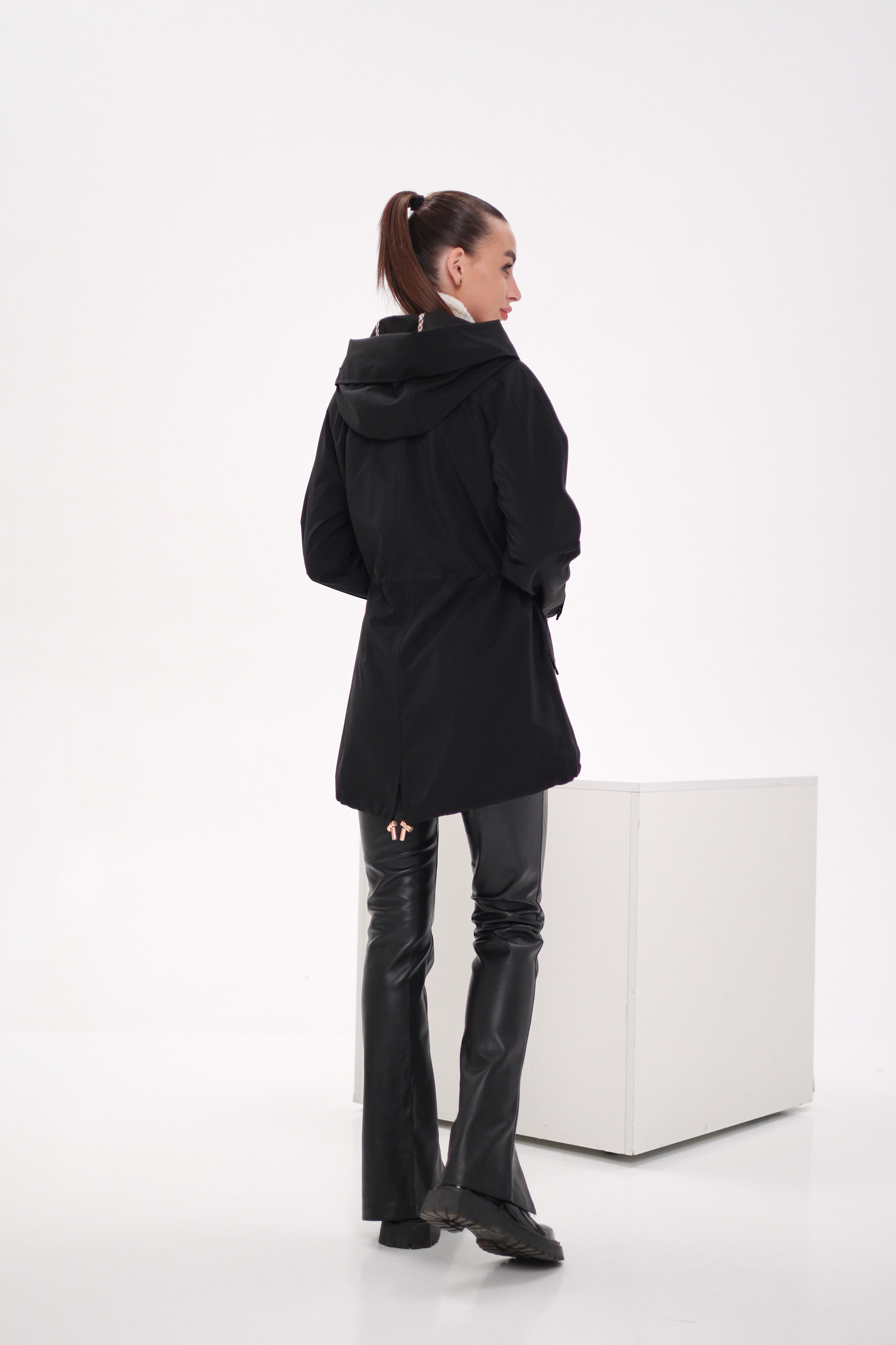 Genuine Scandinavian Mink Fur Parka with Rabbit Fur Insulation