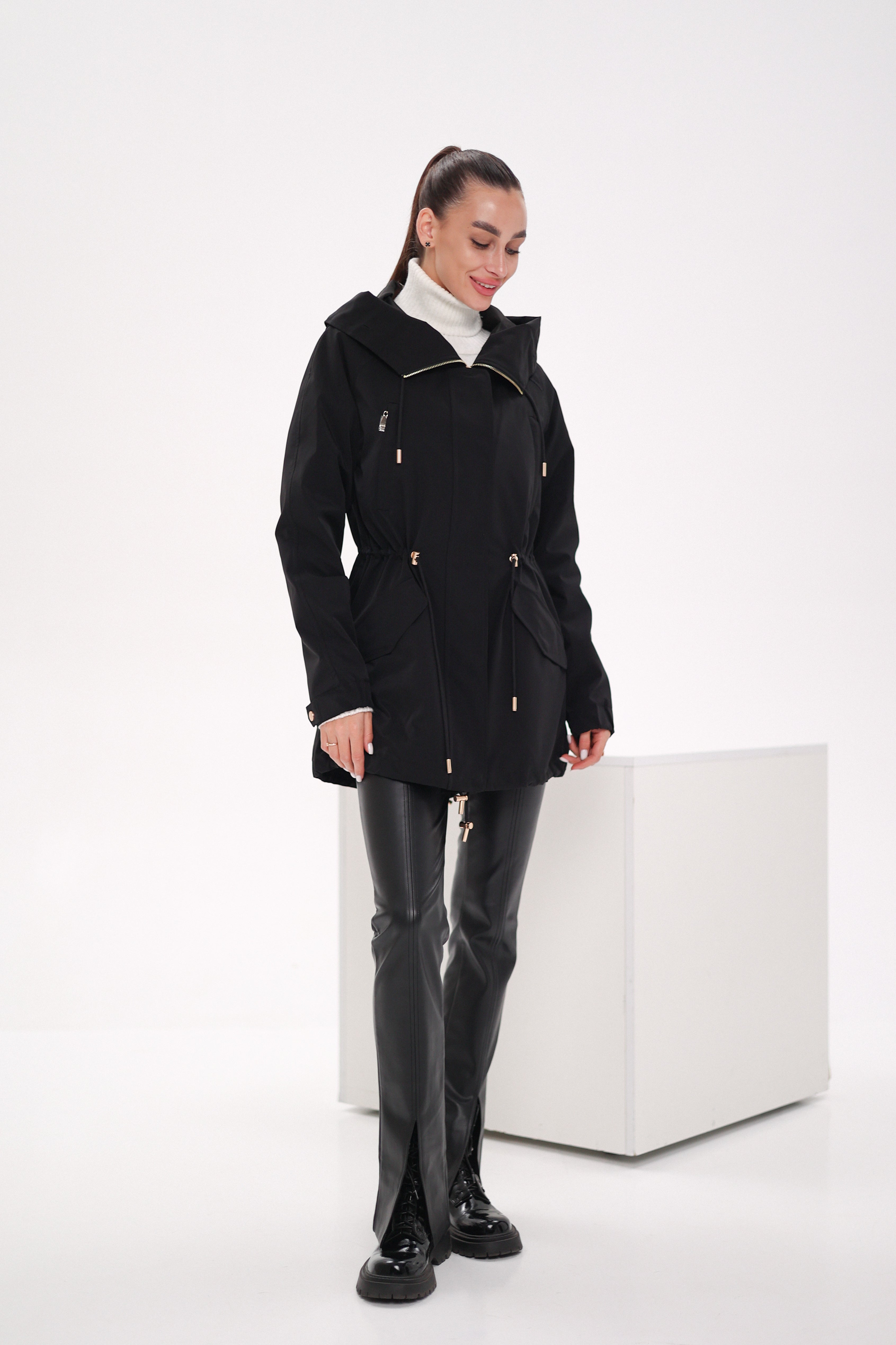 Genuine Scandinavian Mink Fur Parka with Rabbit Fur Insulation