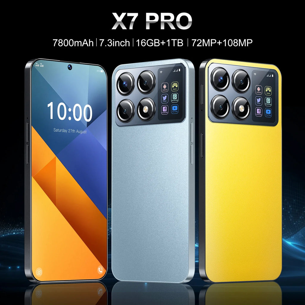 NEW Original Xioami X7 Pro Smartphone Global Version Snapdragon 8 108MP Dual Rear Camera Android Unlocked Mobile Phone NFC