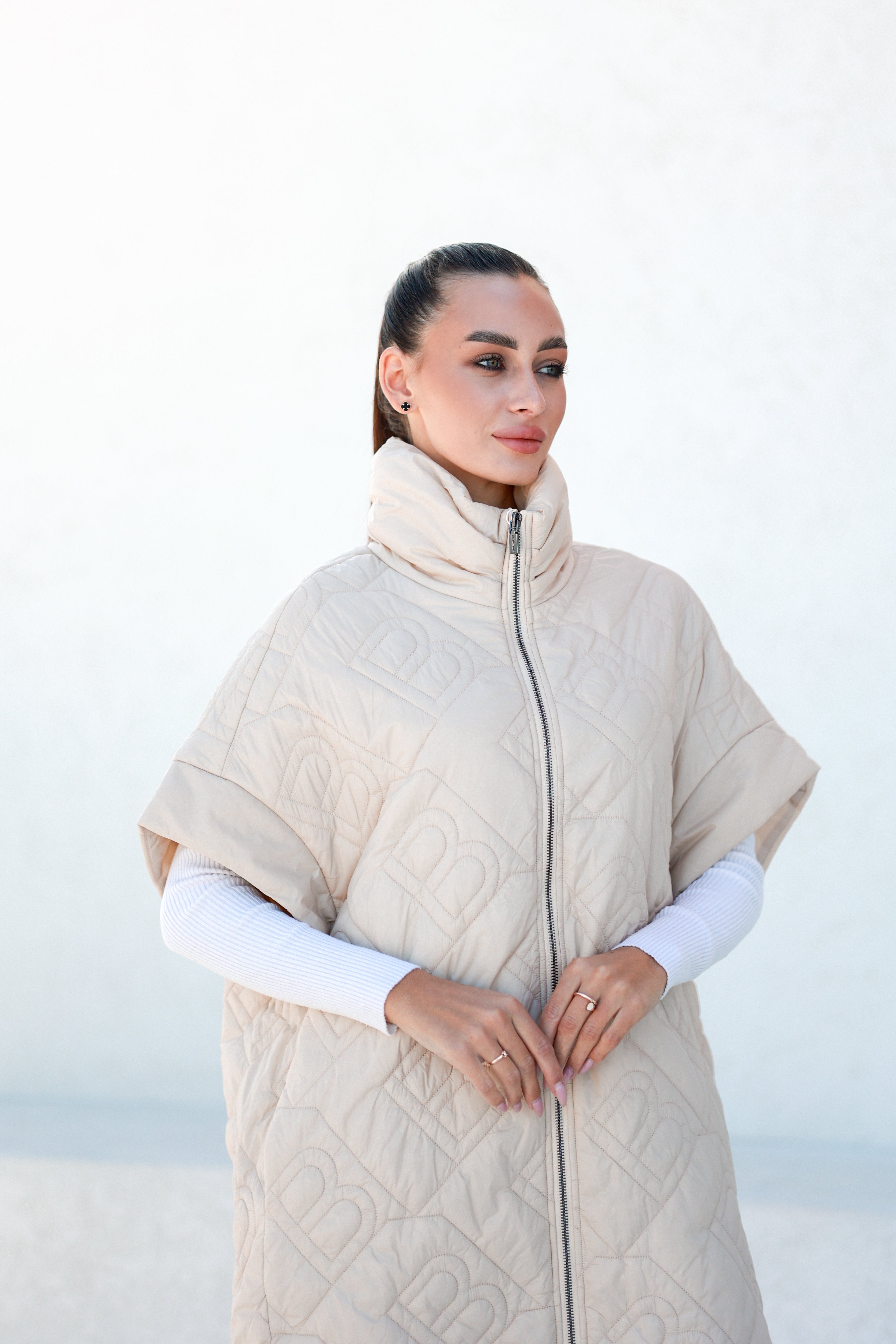 Bianca Relaxed Fit Embossed Vest