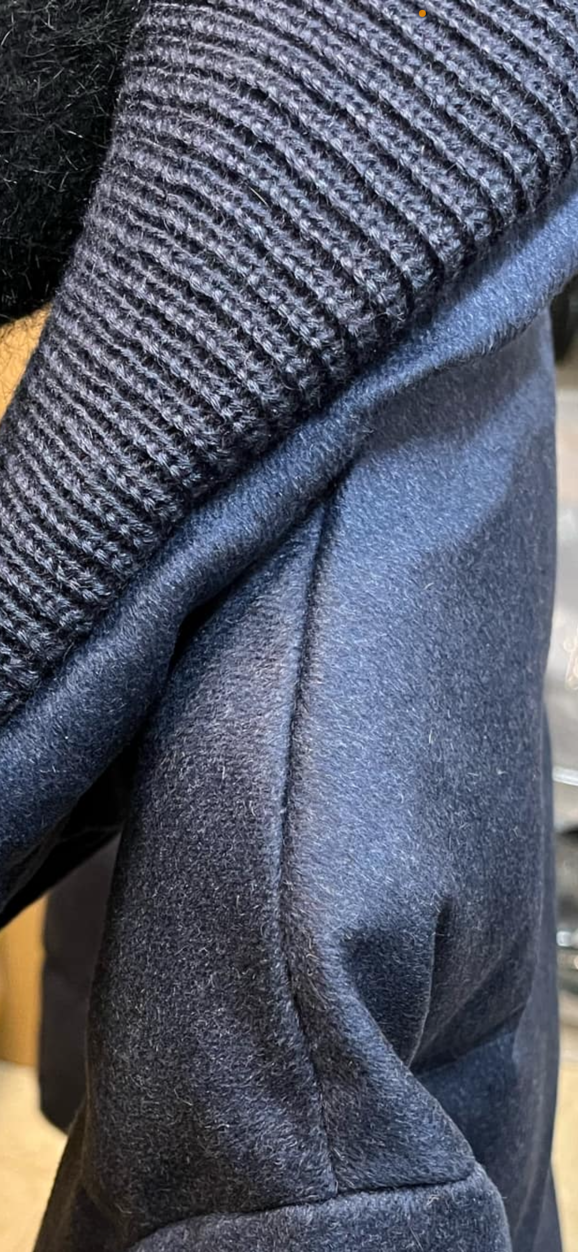 Australian Wool Silk Blend Down Fill Coat