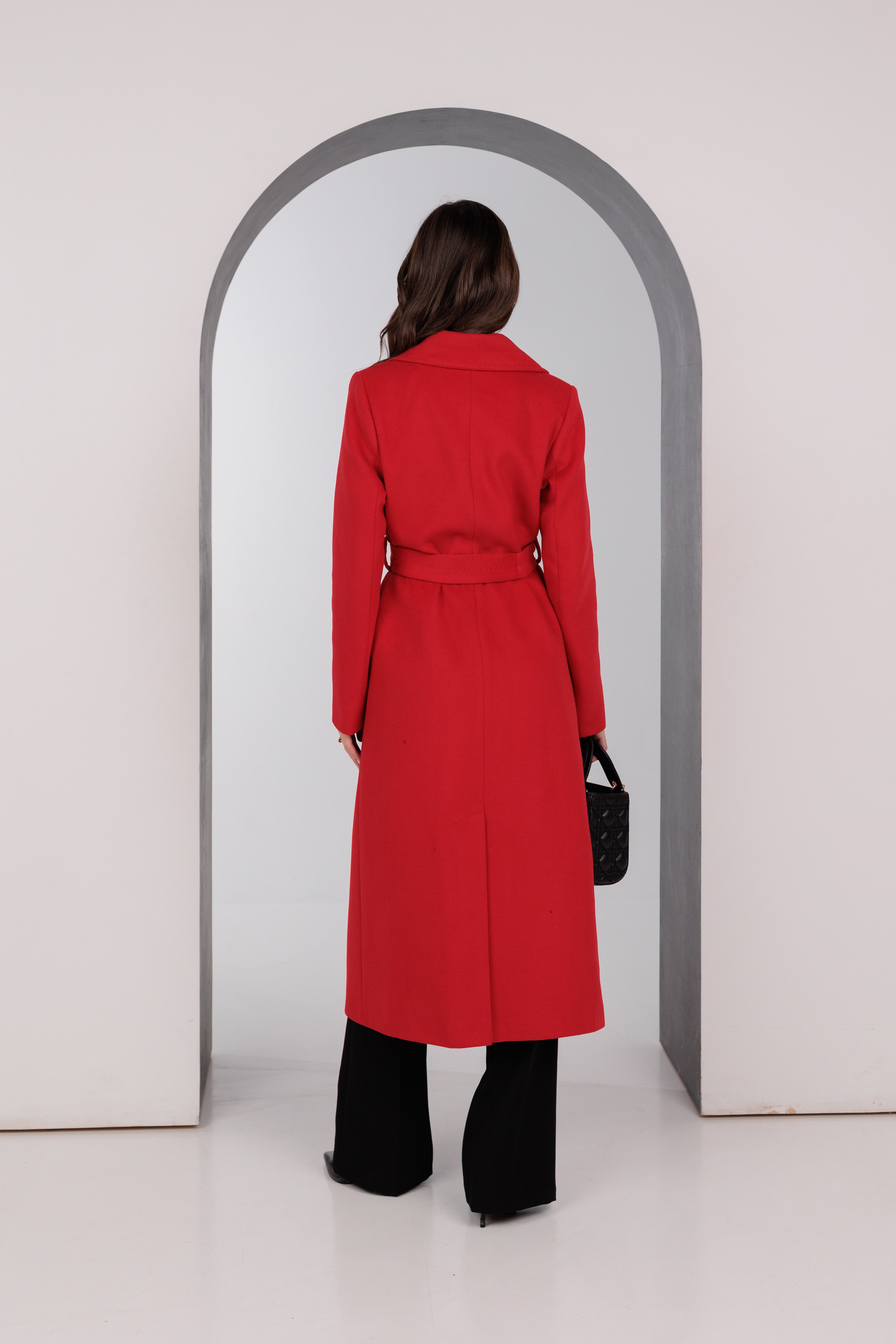 Astoria Classic Wraparound Wool Blend Overcoat