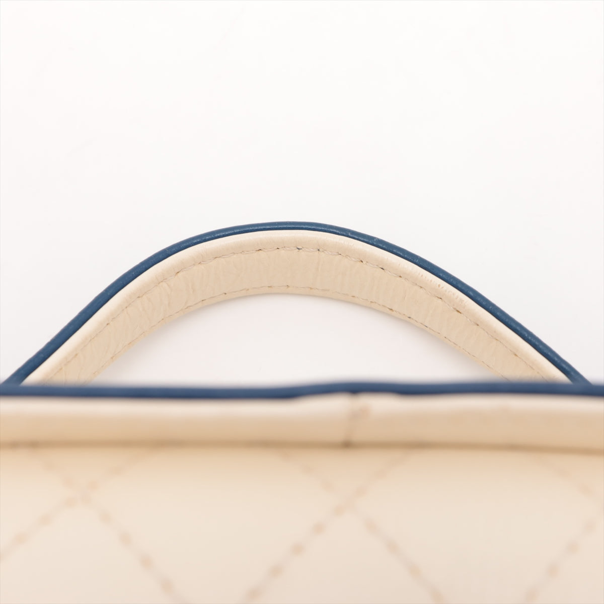 Chanel Matelasse Leather 2 Way Shoulder Bag Blue x White Gold Metal Fittings 27149464 -SKU #2347